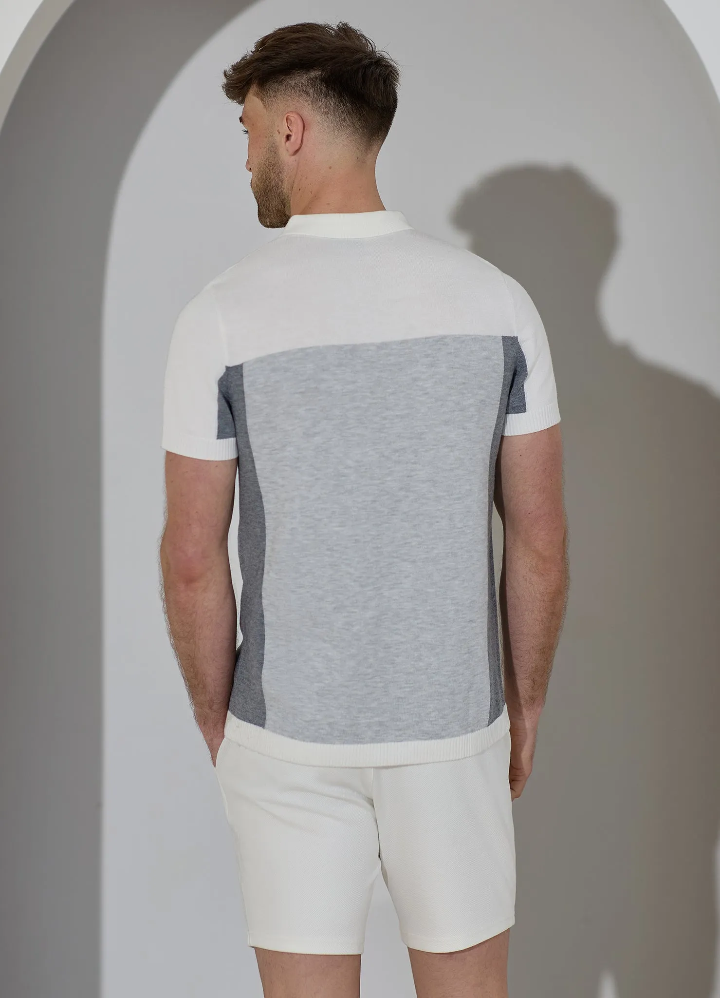 Gym King Signature Colour Block Polo - Grey sold by The Gym King product image thumbnail 3