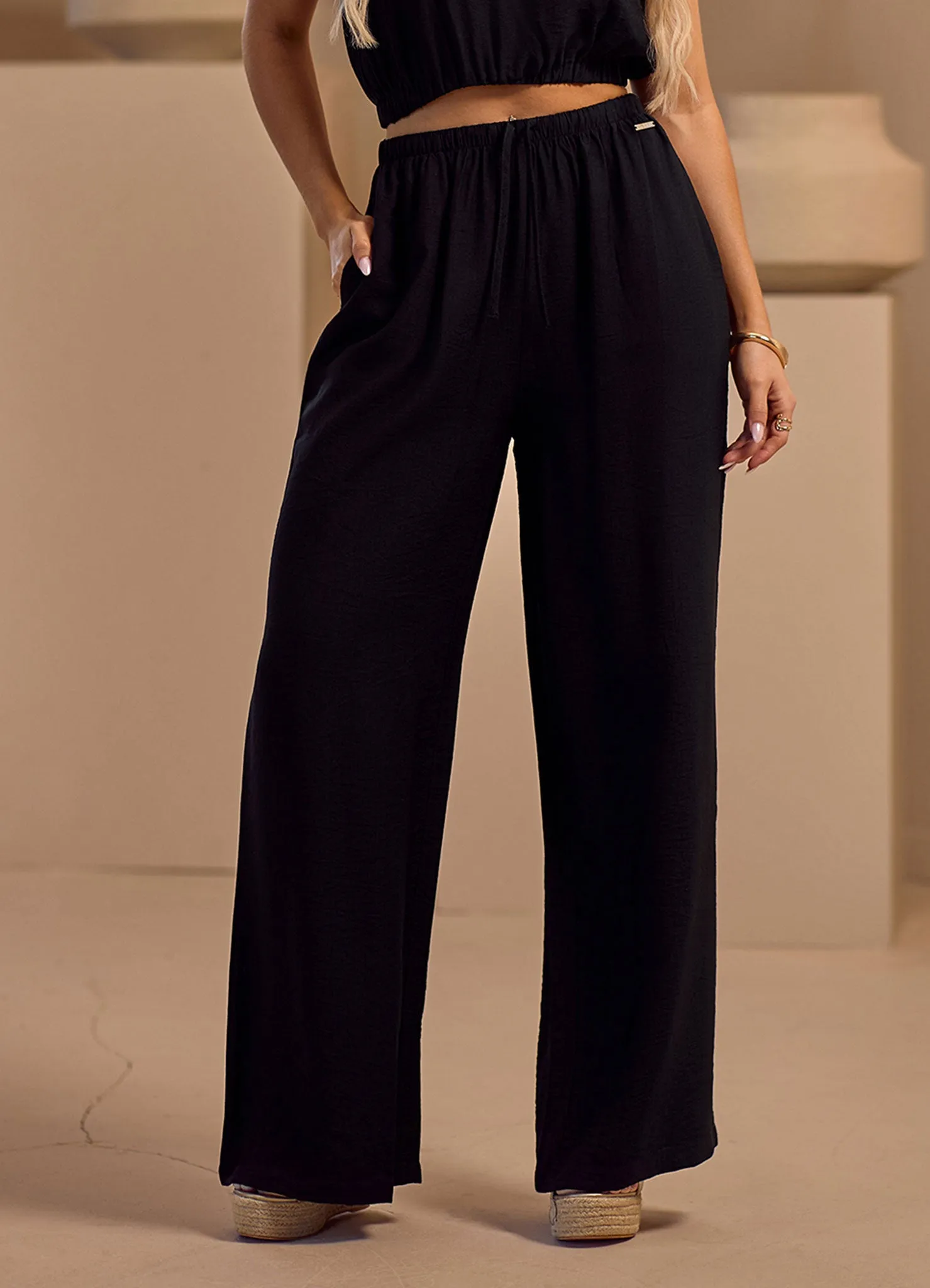 Gym King Signature Woven Trousers Petite - Black sold by The Gym King