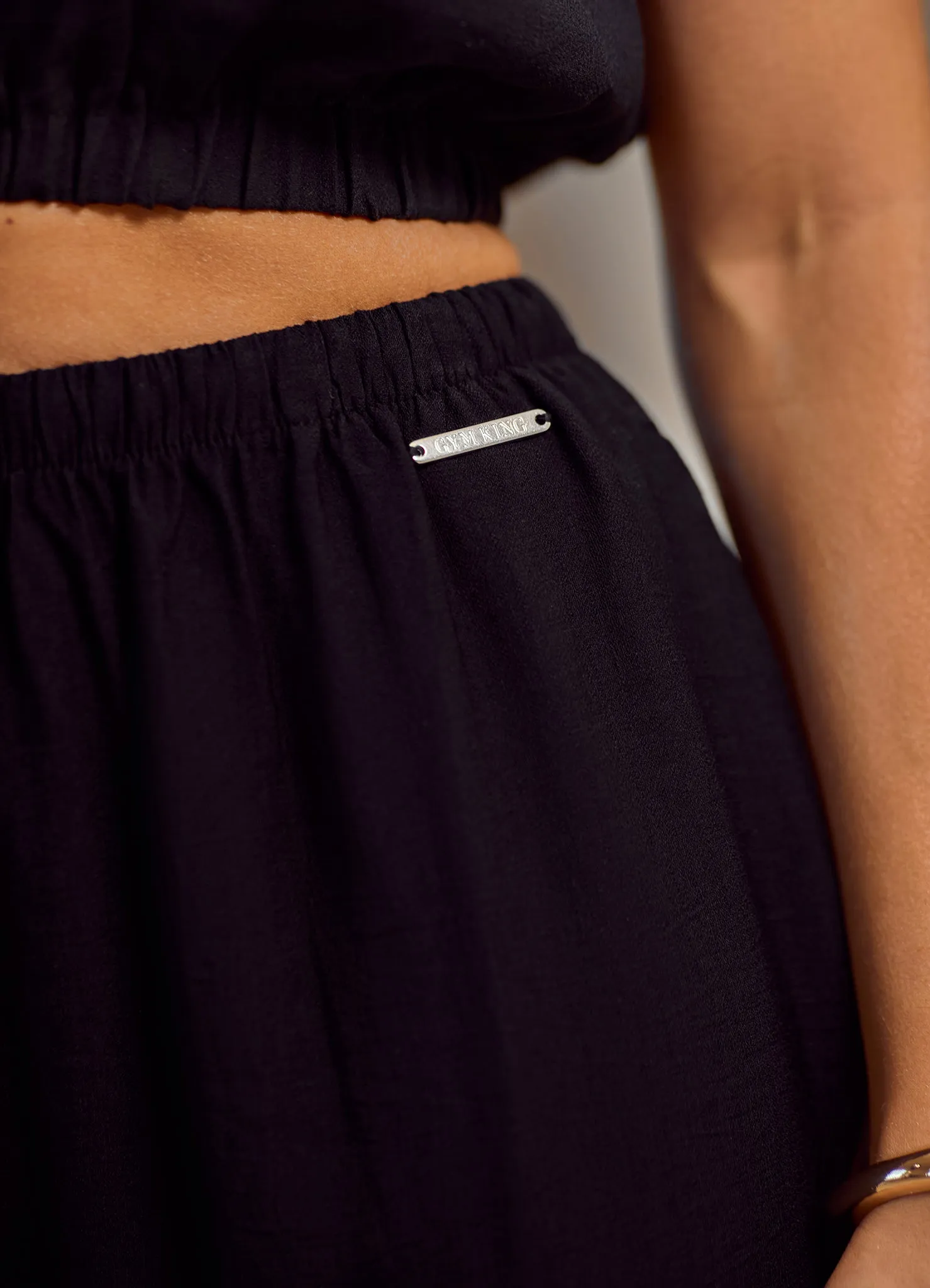 Gym King Signature Woven Trousers Petite - Black sold by The Gym King product image thumbnail 4