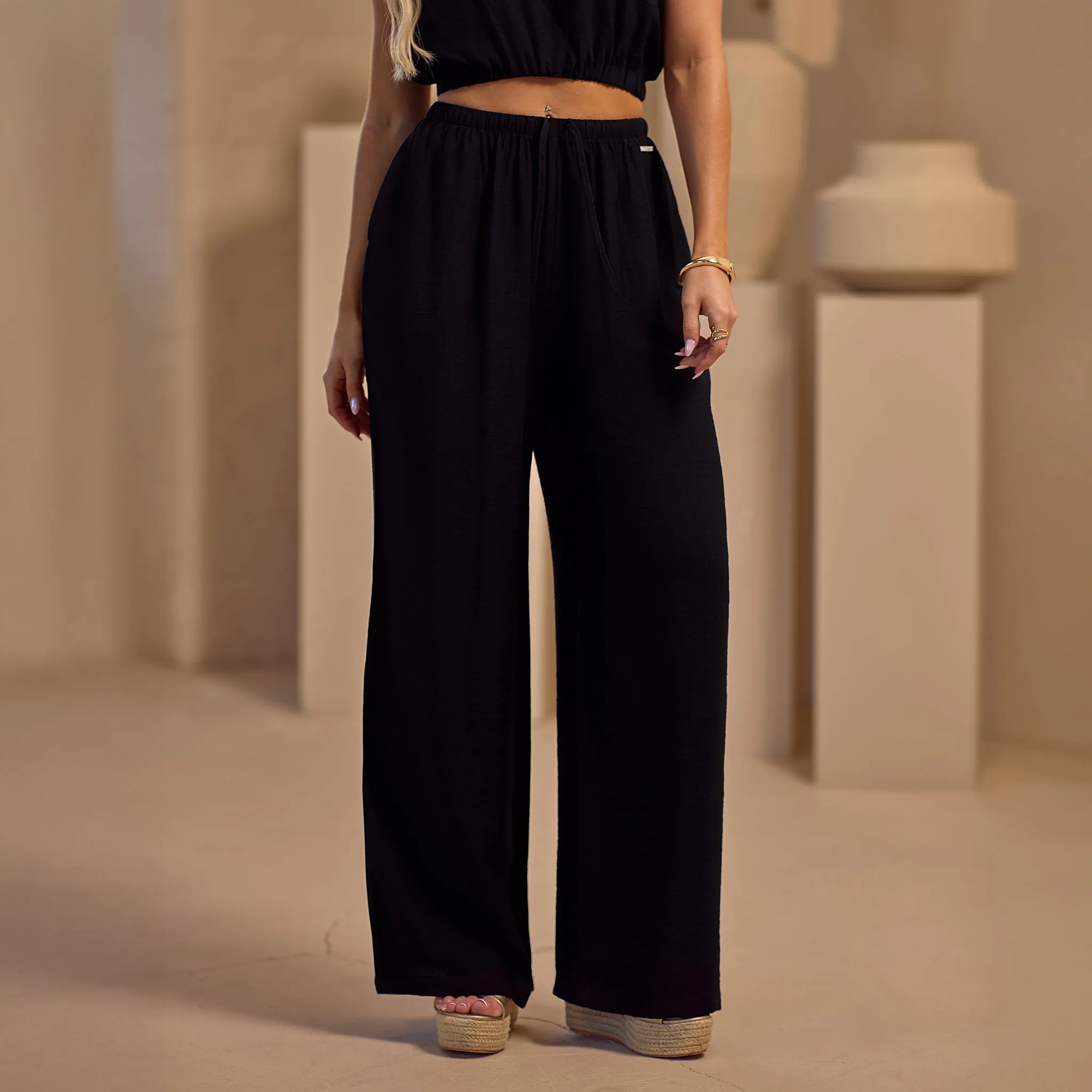 Gym King Signature Woven Trousers - Black sold by The Gym King product image thumbnail 2