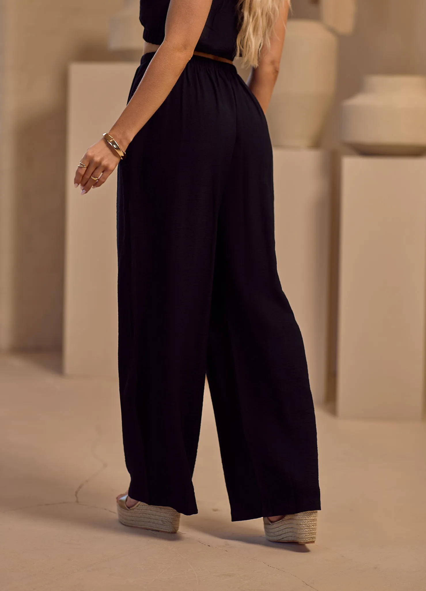 Gym King Signature Woven Trousers - Black sold by The Gym King product image thumbnail 5