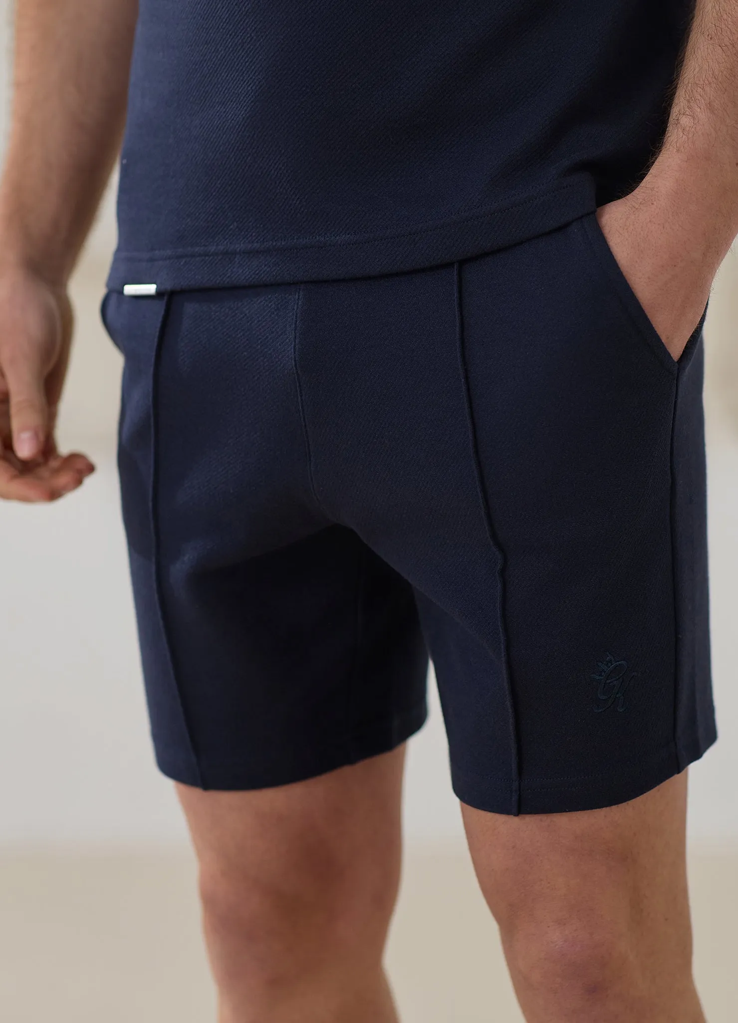 Gym King Portals Texture Short - Navy sold by The Gym King