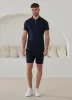 Gym King Portals Texture Short - Navy sold by The Gym King