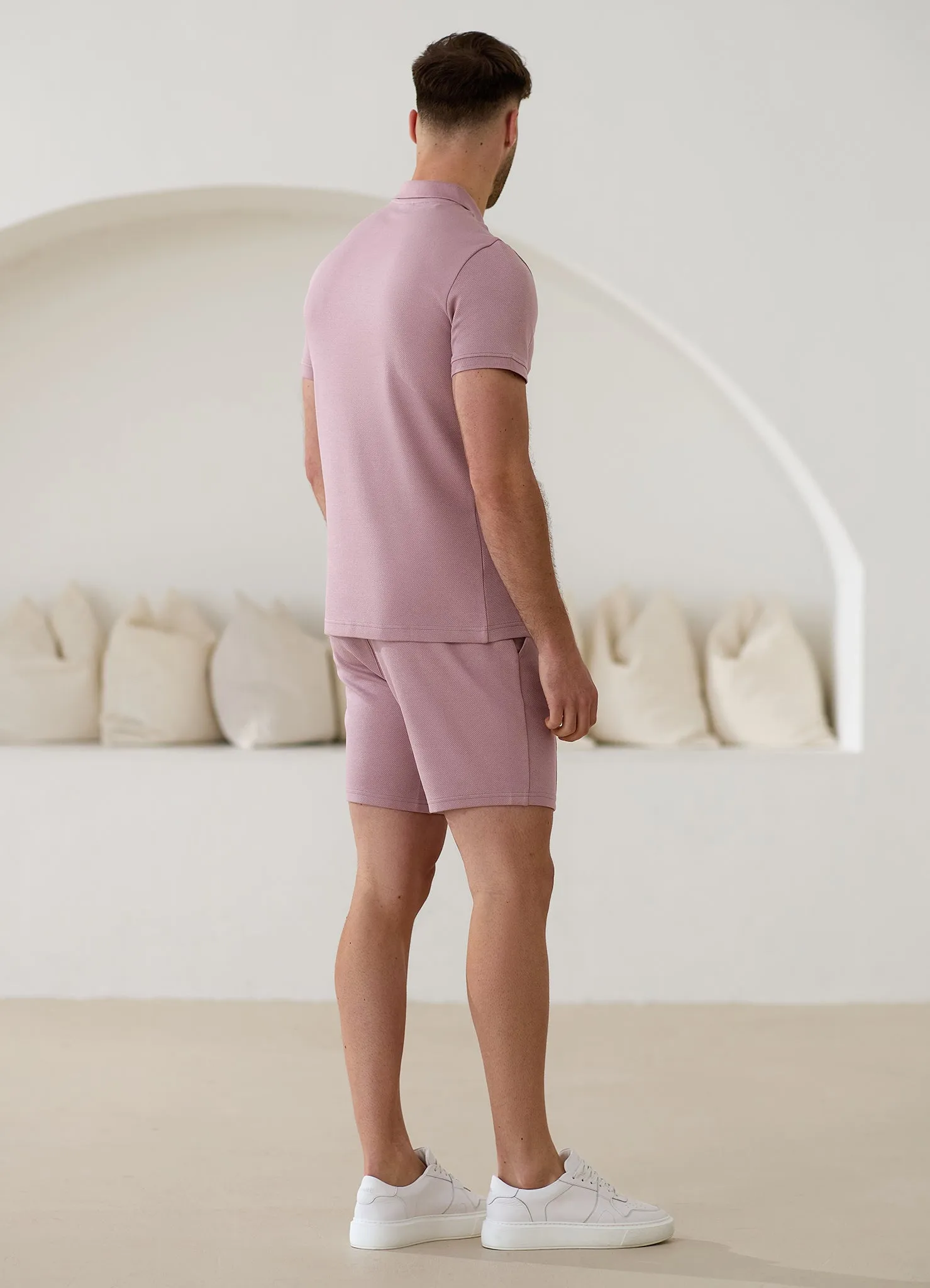 Gym King Portals Texture Short - Dusky Pink sold by The Gym King product image thumbnail 5