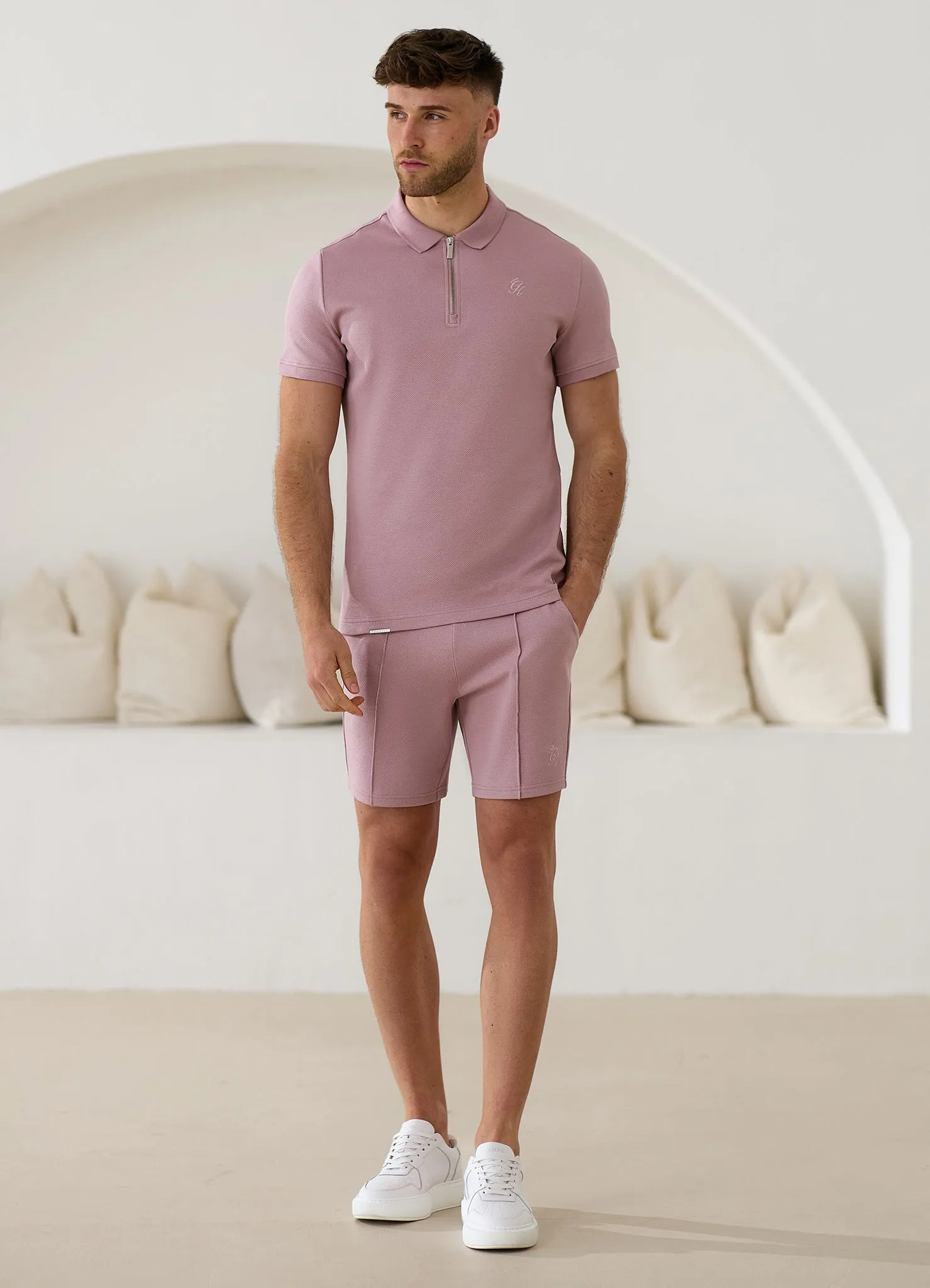 Gym King Portals Texture Short - Dusky Pink sold by The Gym King product image thumbnail 3