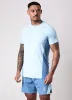 Gym King Flex 2.0 Tee - Iced Aqua/Coastal Blue sold by The Gym King