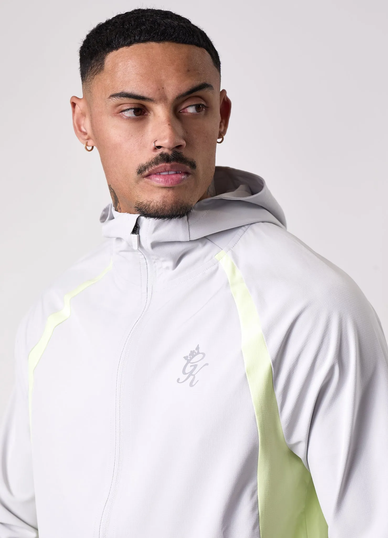 Gym King Flex 2.0 Woven Hood - Light Grey/Sherbet Lime sold by The Gym King product image thumbnail 5