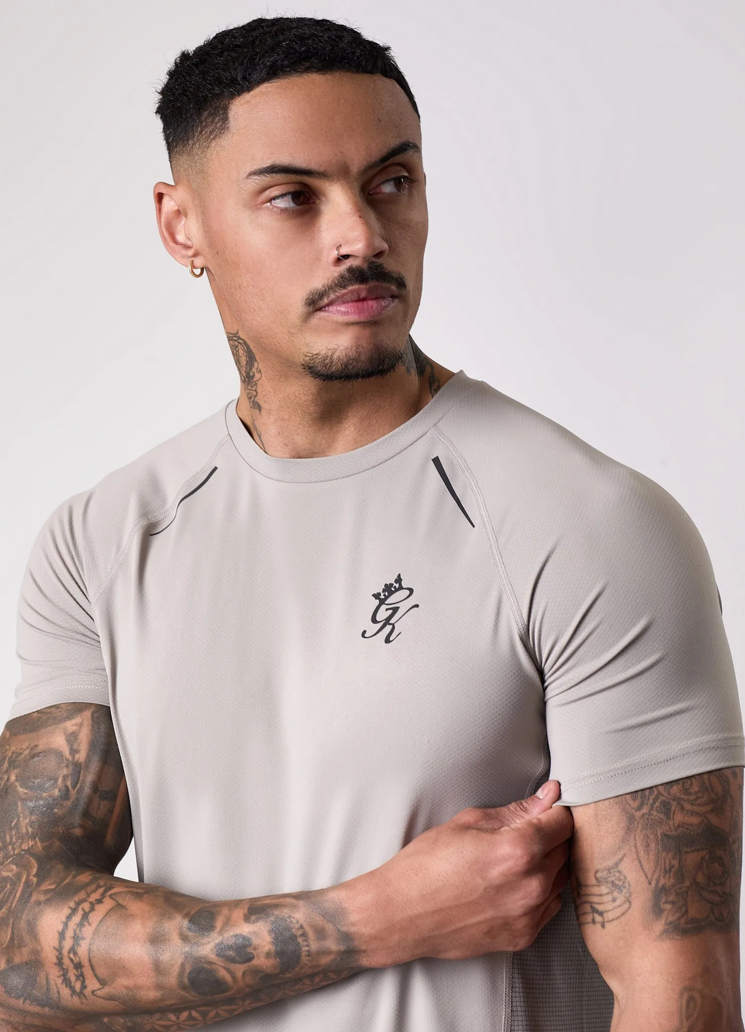 Gym King Flex 2.0 Tee - Storm Grey/Taupe sold by The Gym King product image thumbnail 5