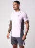 Gym King Flex 2.0 Tee - Dusky Lilac/Graphite sold by The Gym King