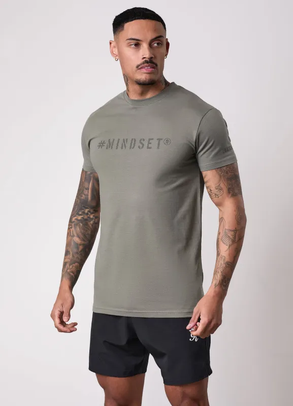 Gym King Mindset Tee - Khaki sold by The Gym King
