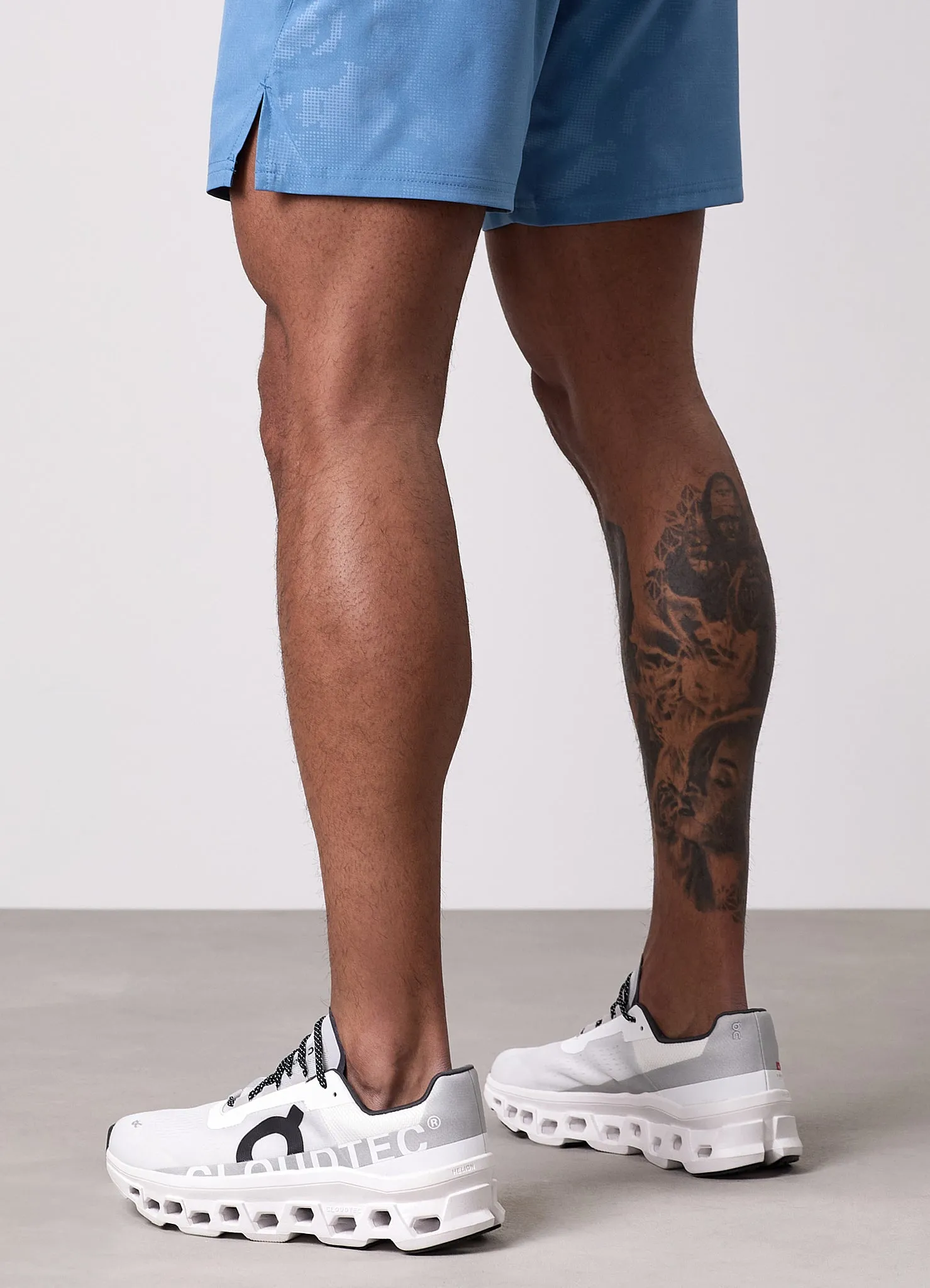 Gym King Debossed Camo Short 5" - Coastal Blue sold by The Gym King product image thumbnail 3