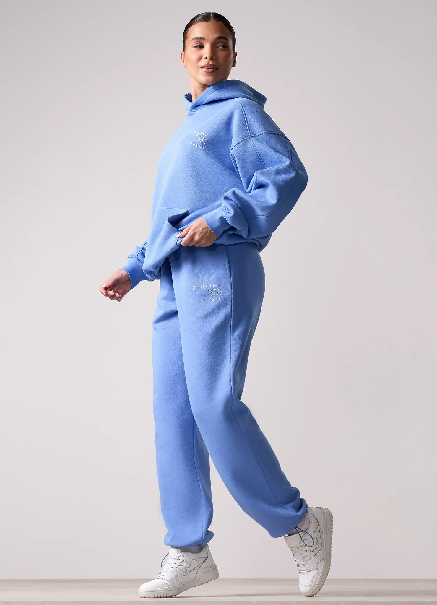 Gym King Define Oversized Hood Tracksuit - Iris Blue sold by The Gym King product image thumbnail 3