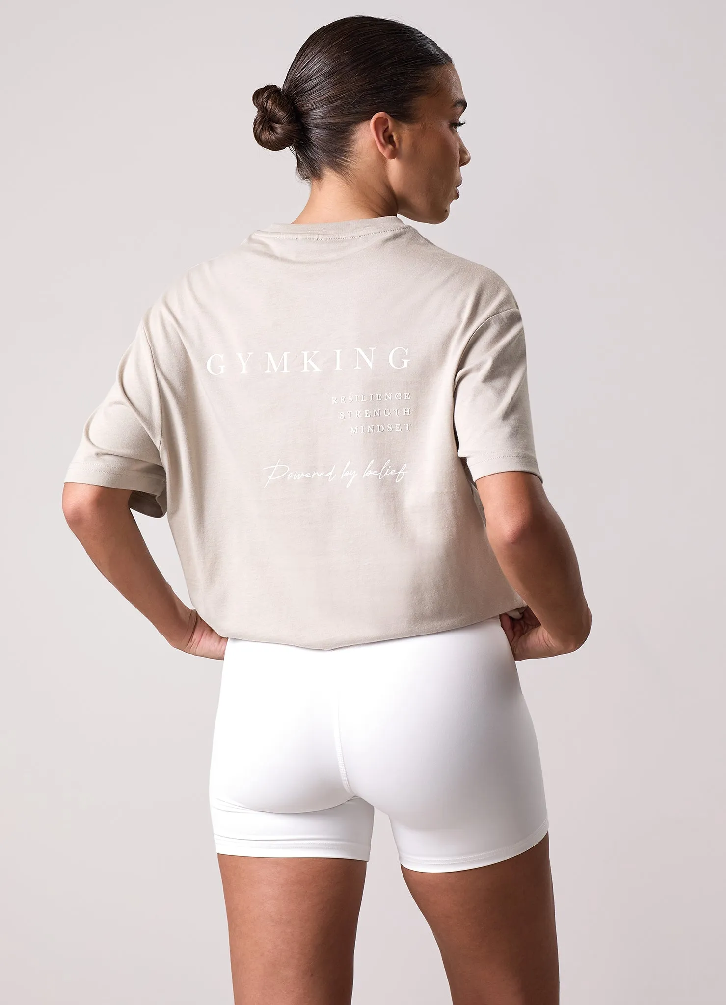 Gym King Define Boyfriend Tee - Vanilla Brown sold by The Gym King