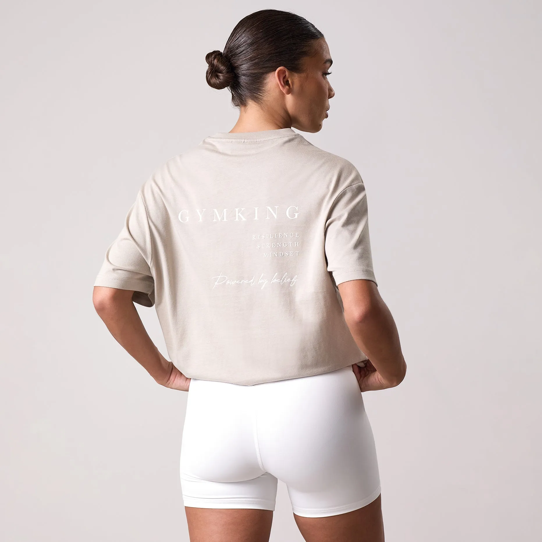 Gym King Define Boyfriend Tee - Vanilla Brown sold by The Gym King product image thumbnail 2