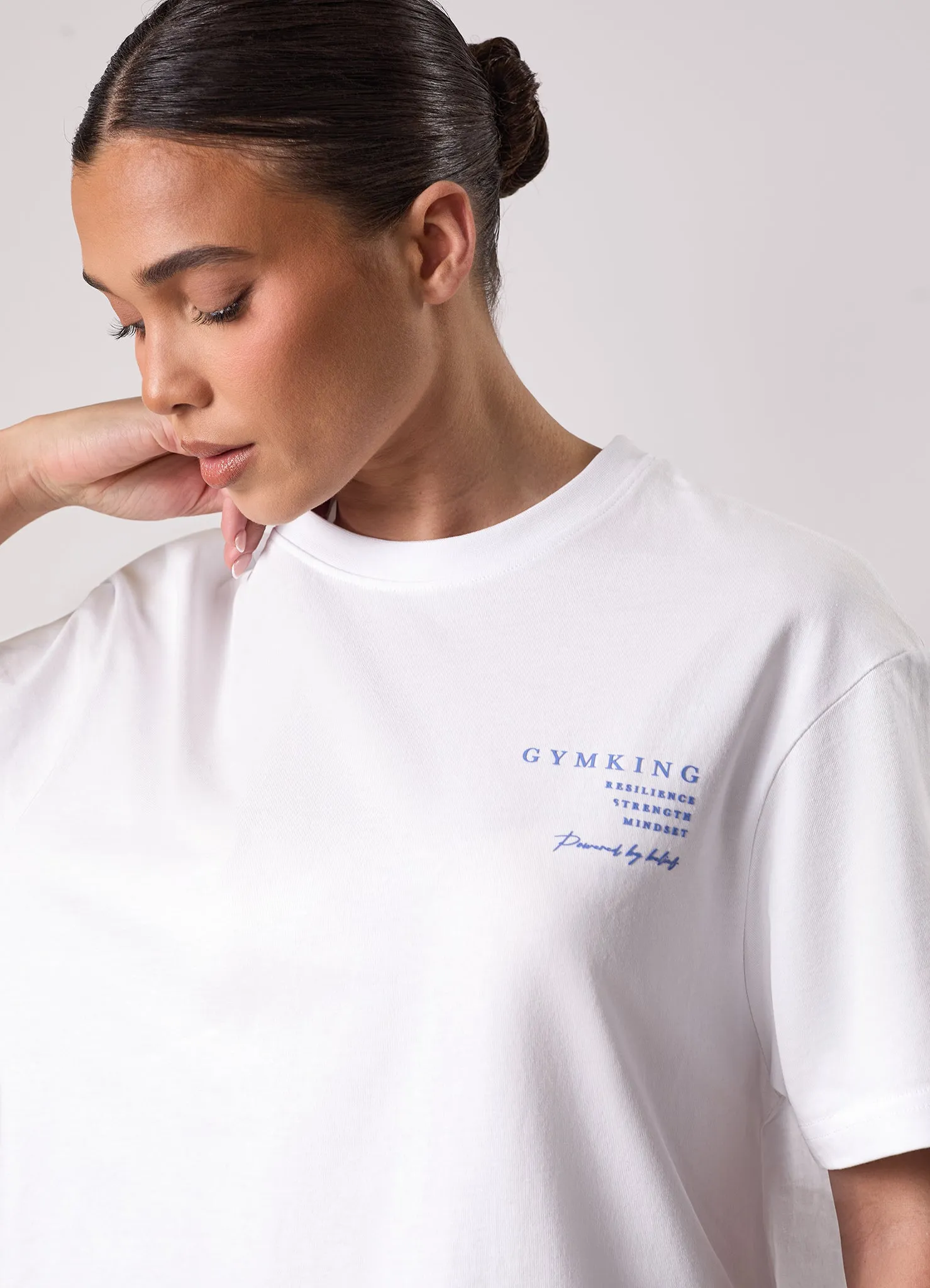 Gym King Define Boyfriend Tee - White sold by The Gym King product image thumbnail 5