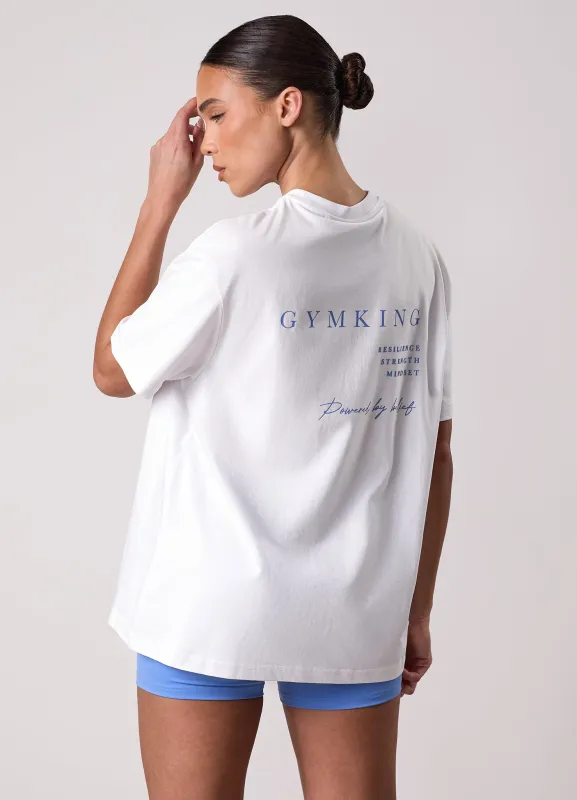 Gym King Define Boyfriend Tee - White sold by The Gym King