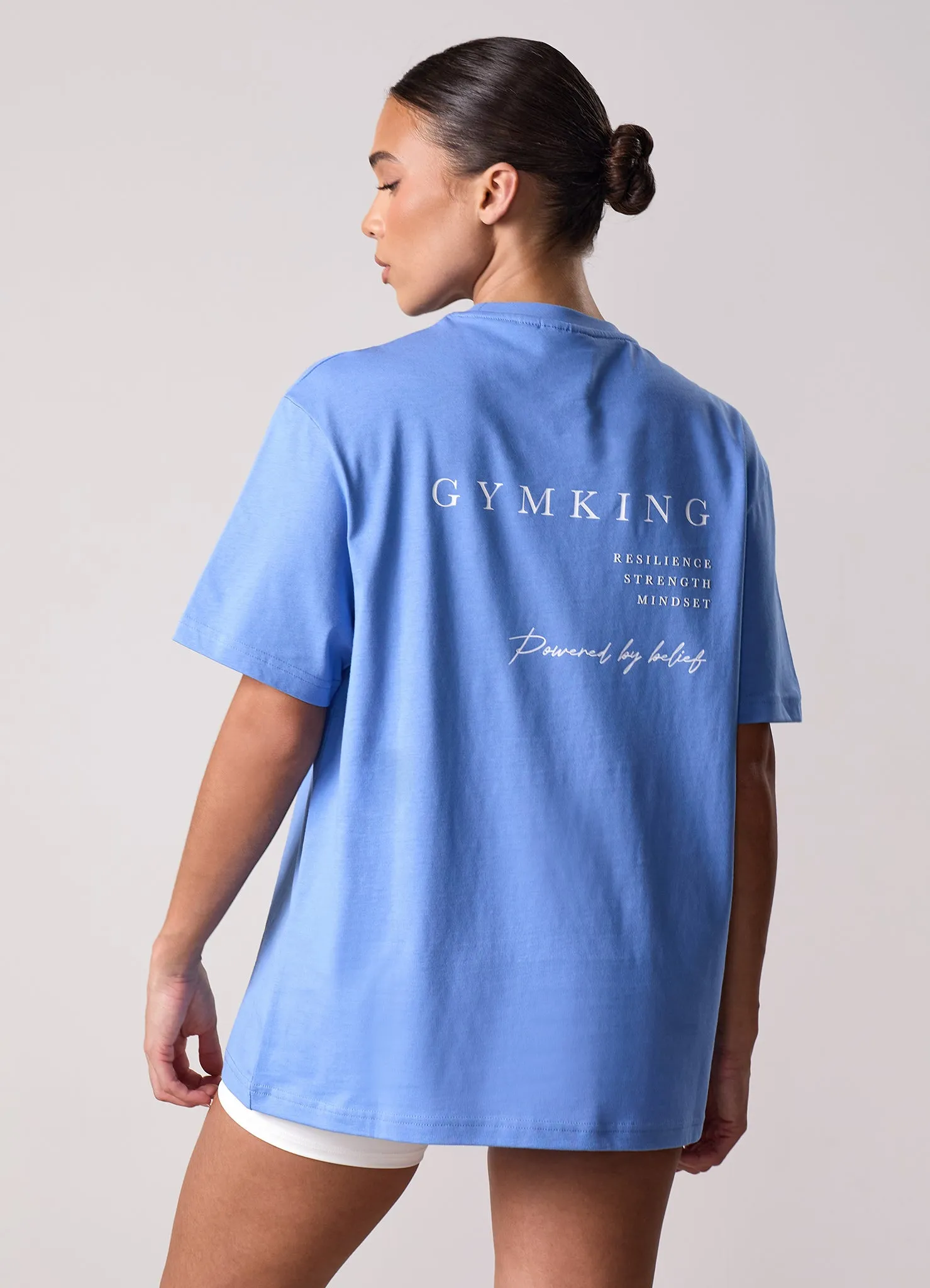 Gym King Define Boyfriend Tee - Blue Iris sold by The Gym King product image thumbnail 5
