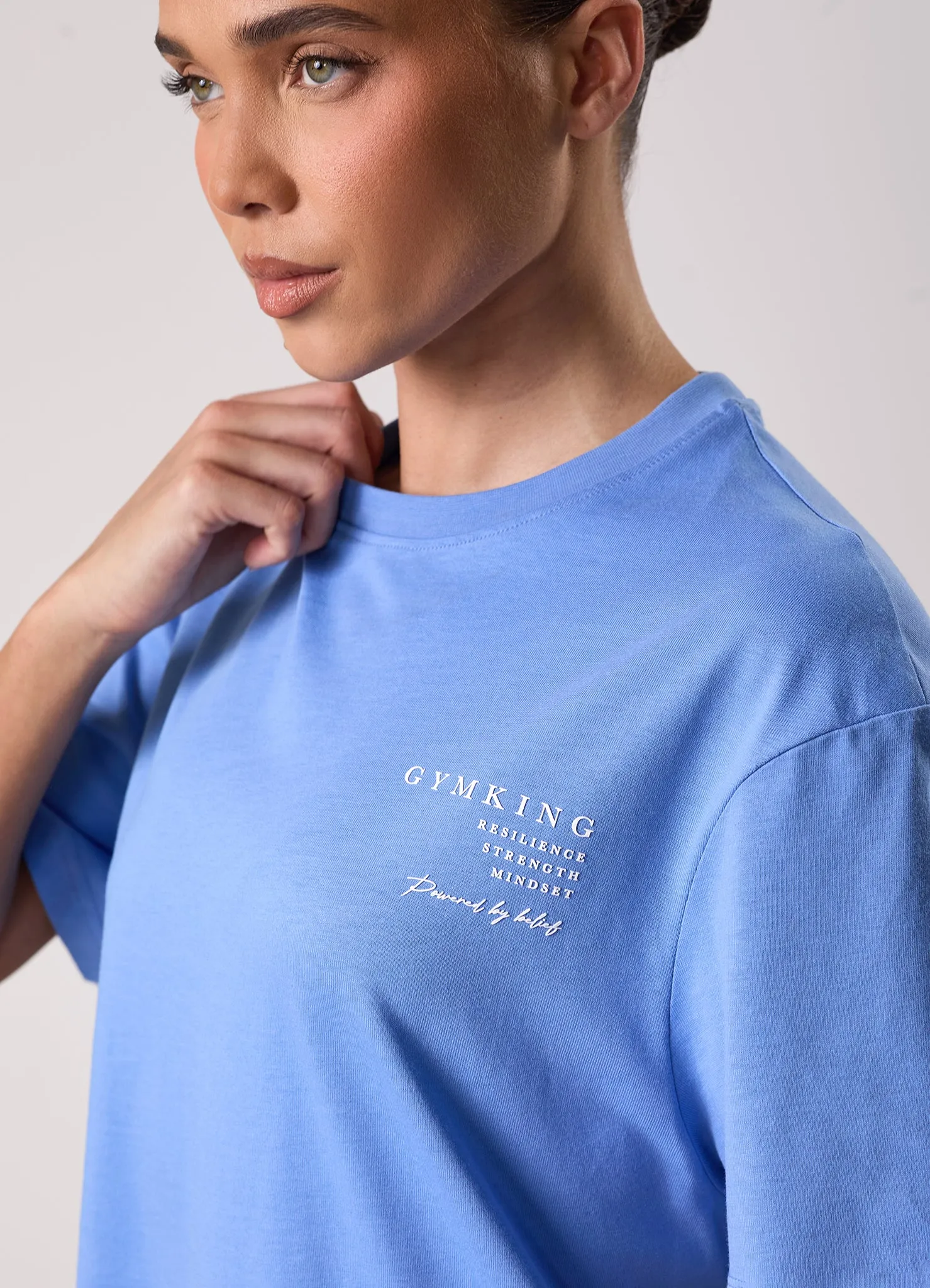 Gym King Define Boyfriend Tee - Blue Iris sold by The Gym King product image thumbnail 4