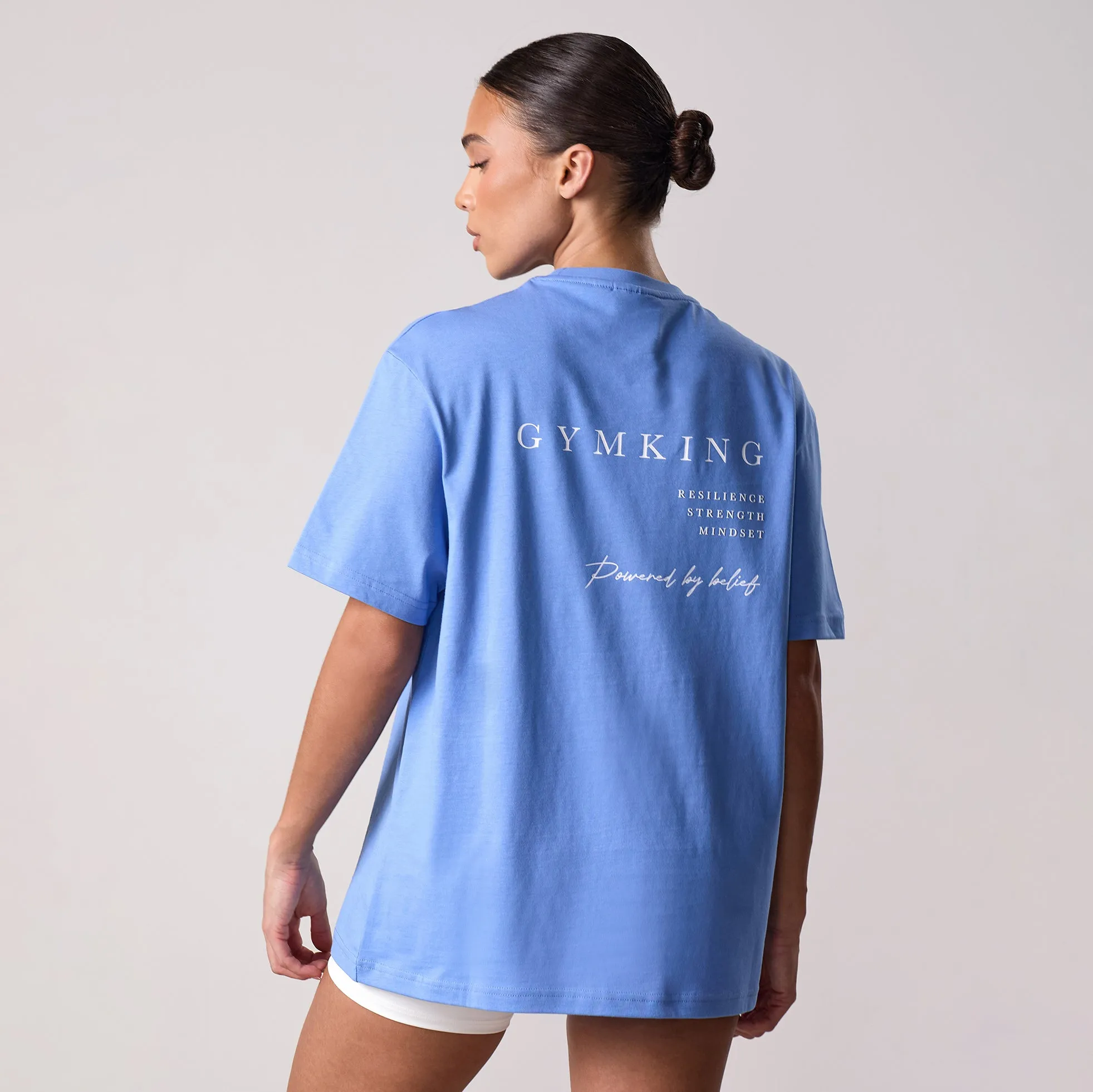 Gym King Define Boyfriend Tee - Blue Iris sold by The Gym King product image thumbnail 2