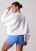Gym King Define Bungee Hem Crew - White sold by The Gym King