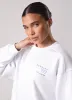 Gym King Define Bungee Hem Crew - White sold by The Gym King