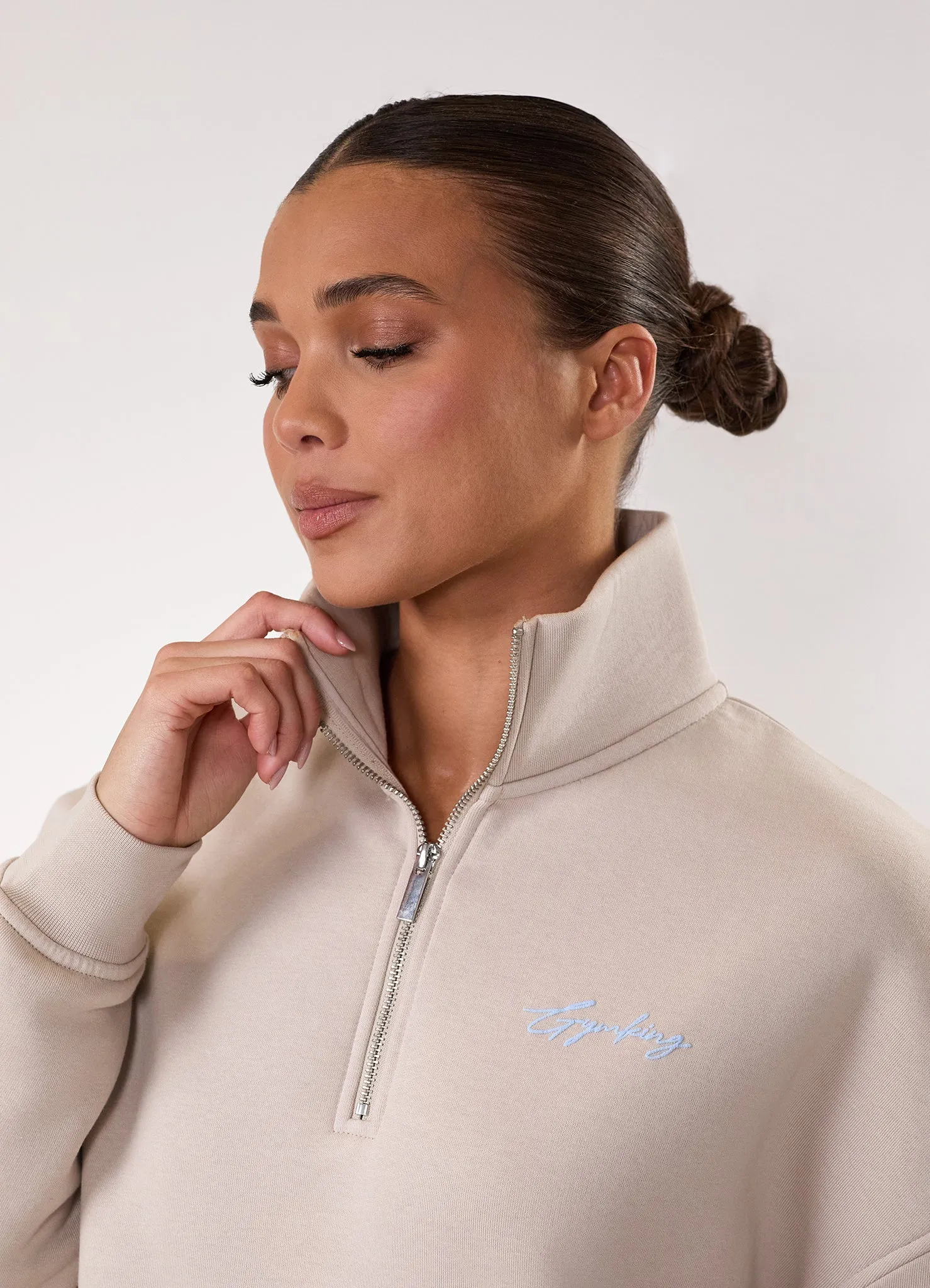 Gym King Script Mindset Funnel - Light Stone/Sky Blue sold by The Gym King product image thumbnail 4