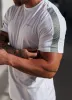 Gym King Core Plus Poly 2.0 Tee - White/Soft Khaki sold by The Gym King