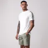 Gym King Core Plus Poly 2.0 Tee - White/Soft Khaki sold by The Gym King