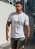 Gym King Core Plus Poly 2.0 Tee - White/Soft Khaki sold by The Gym King