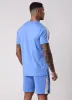 Gym King Core Plus Poly 2.0 Tee - Provence Blue/White sold by The Gym King