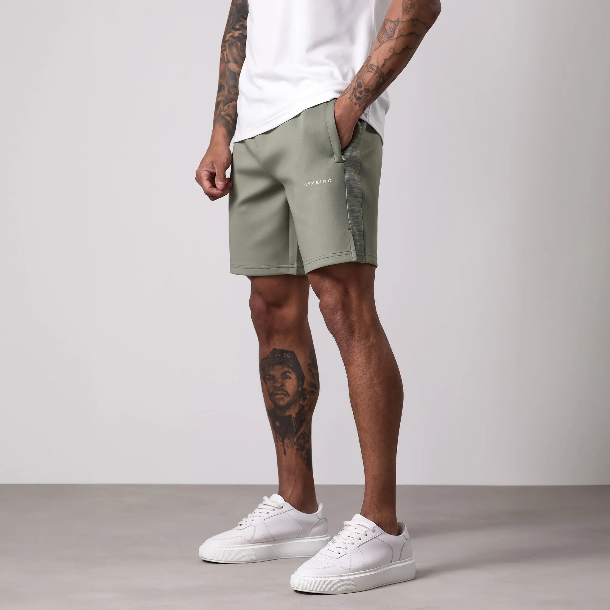 Gym King Core Plus Poly 2.0 Short - Soft Khaki sold by The Gym King product image thumbnail 2