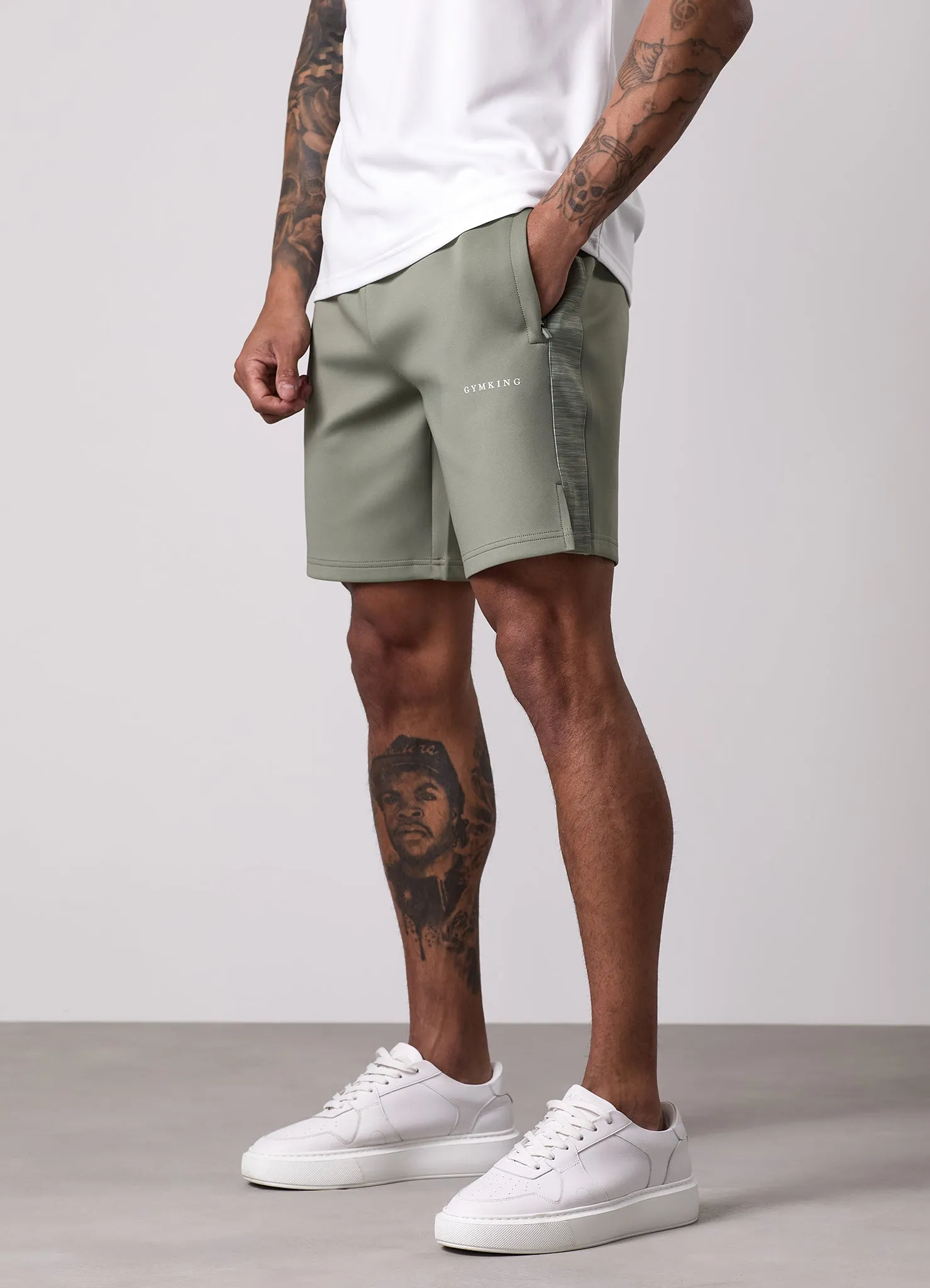 Gym King Core Plus Poly 2.0 Short - Soft Khaki sold by The Gym King product image thumbnail 4
