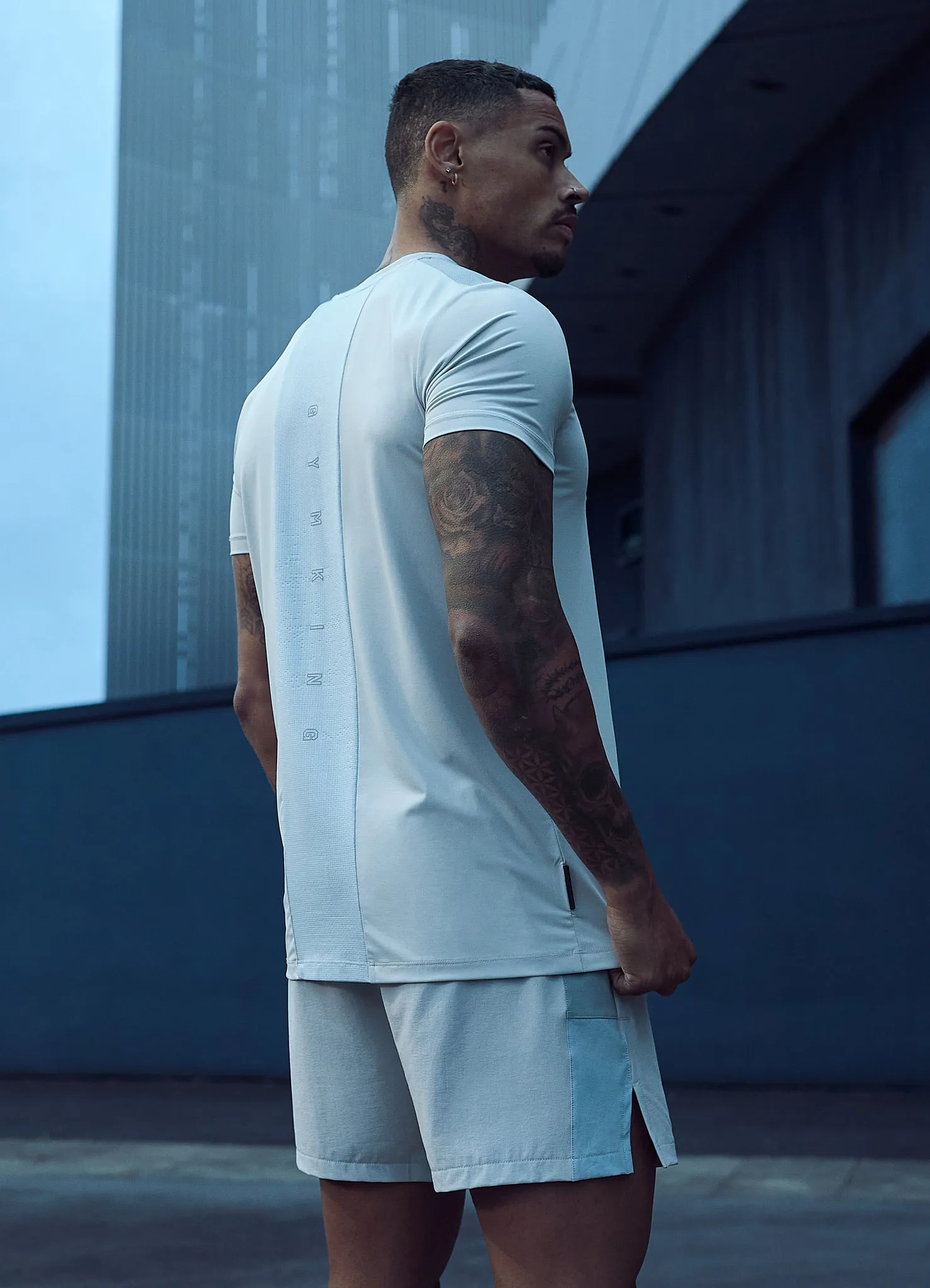 Gym King React Tee - Light Grey sold by The Gym King product image thumbnail 5