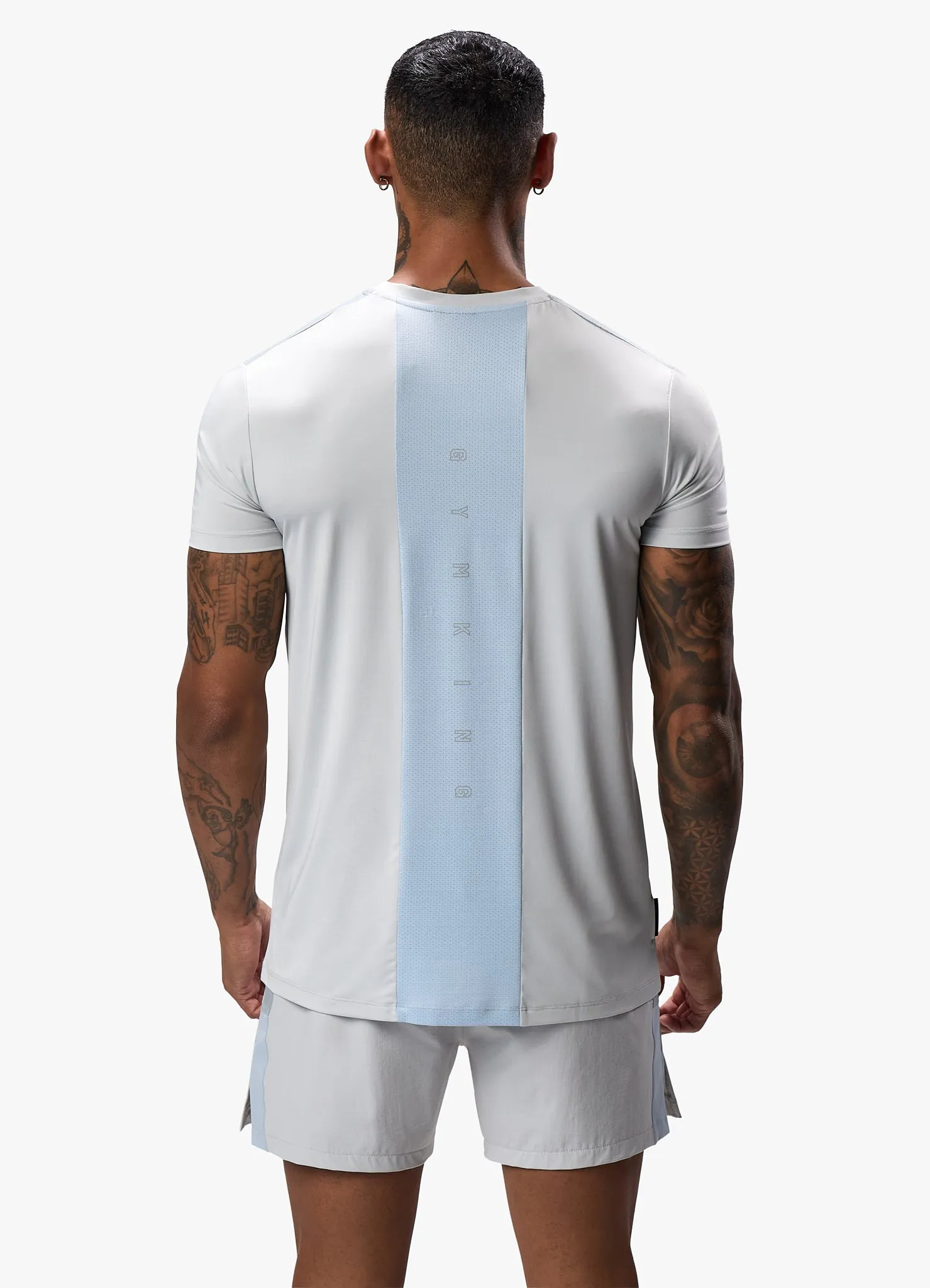 Gym King React Tee - Light Grey sold by The Gym King