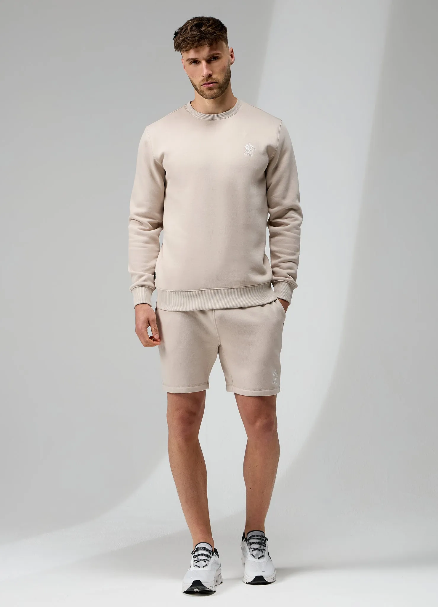 Gym King Fundamental Fleece Crew - Light Stone sold by The Gym King product image thumbnail 5