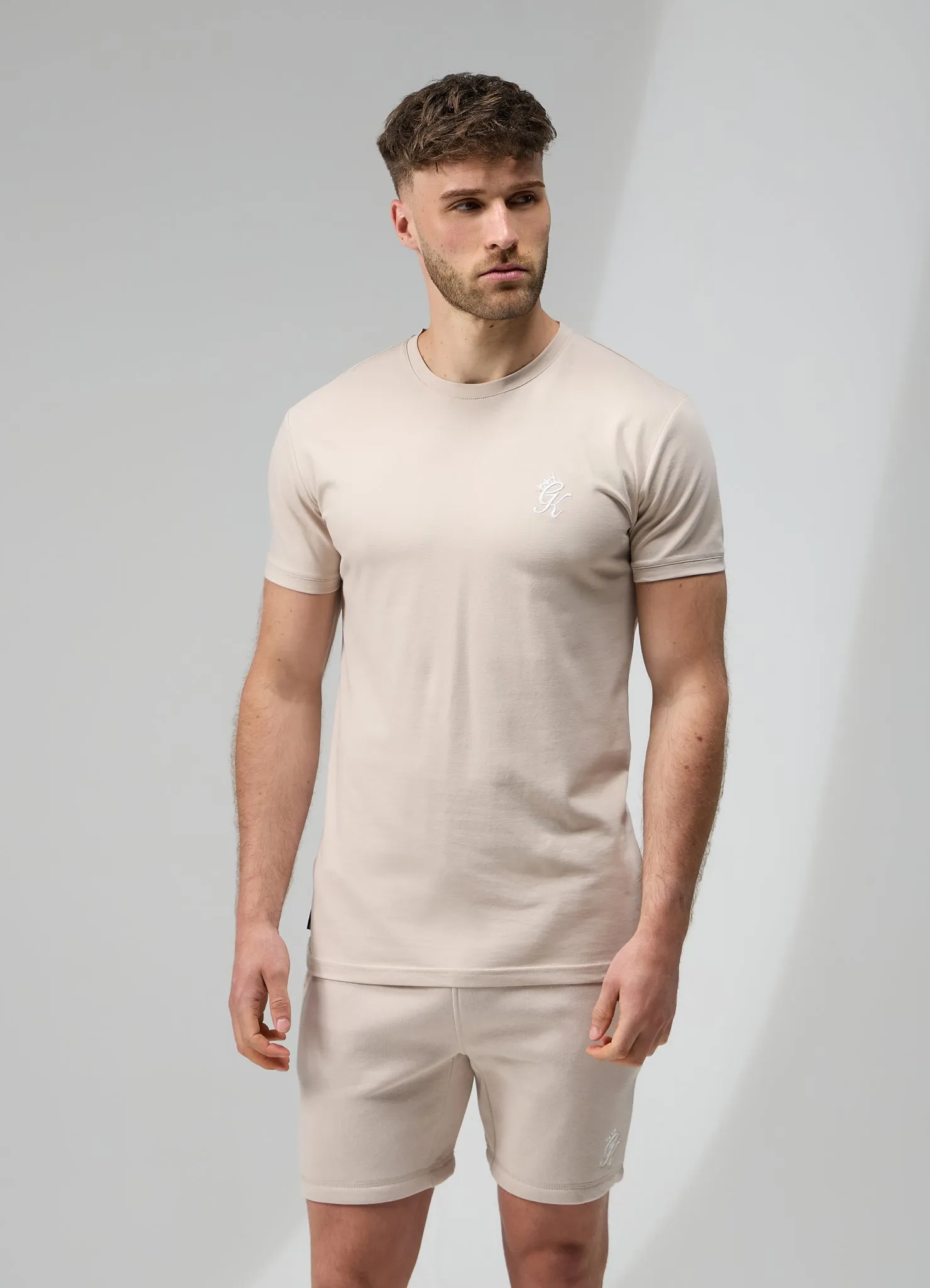 Gym King Fundamental Jersey Tee - Light Stone sold by The Gym King