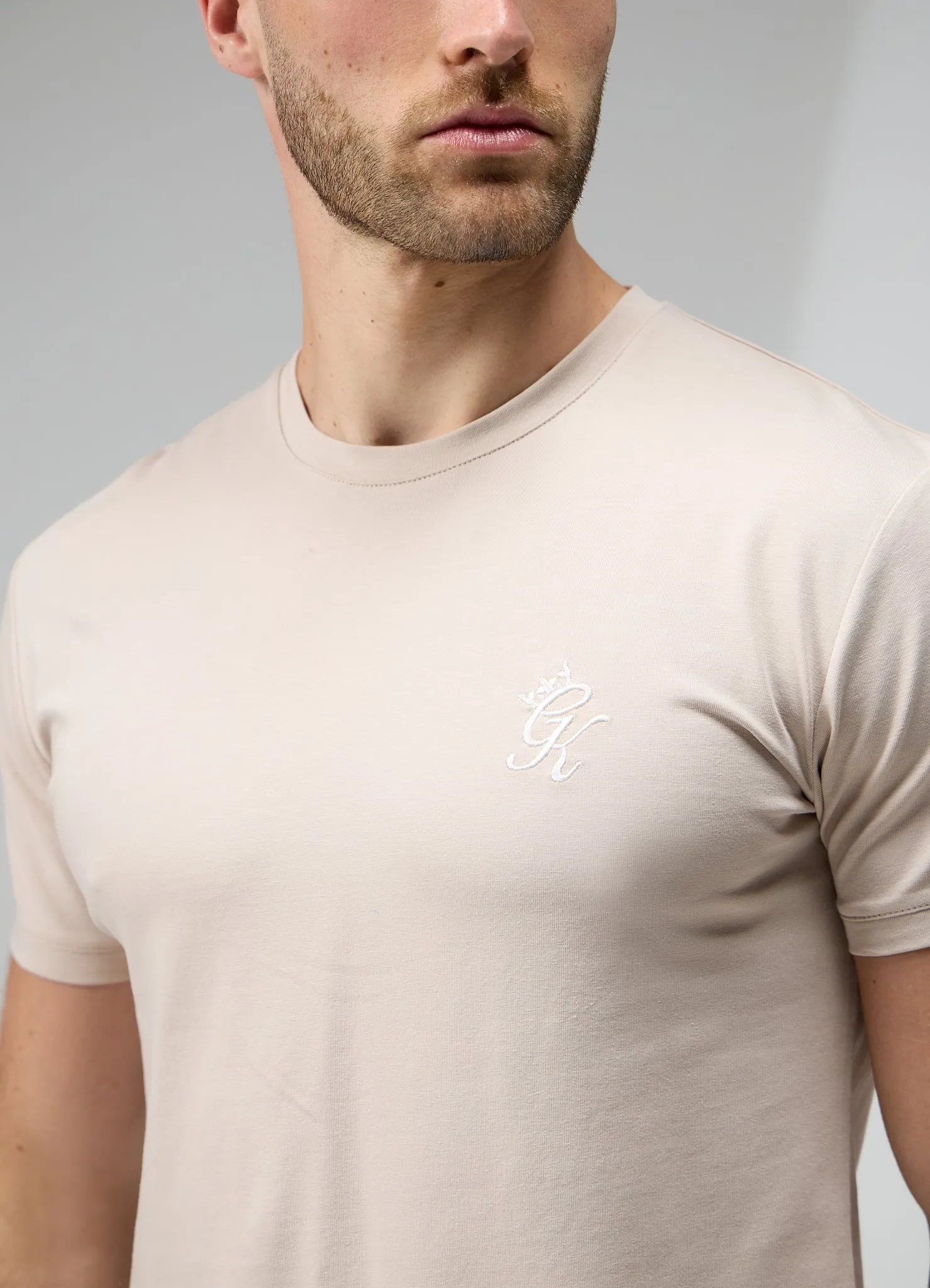 Gym King Fundamental Jersey Tee - Light Stone sold by The Gym King product image thumbnail 4