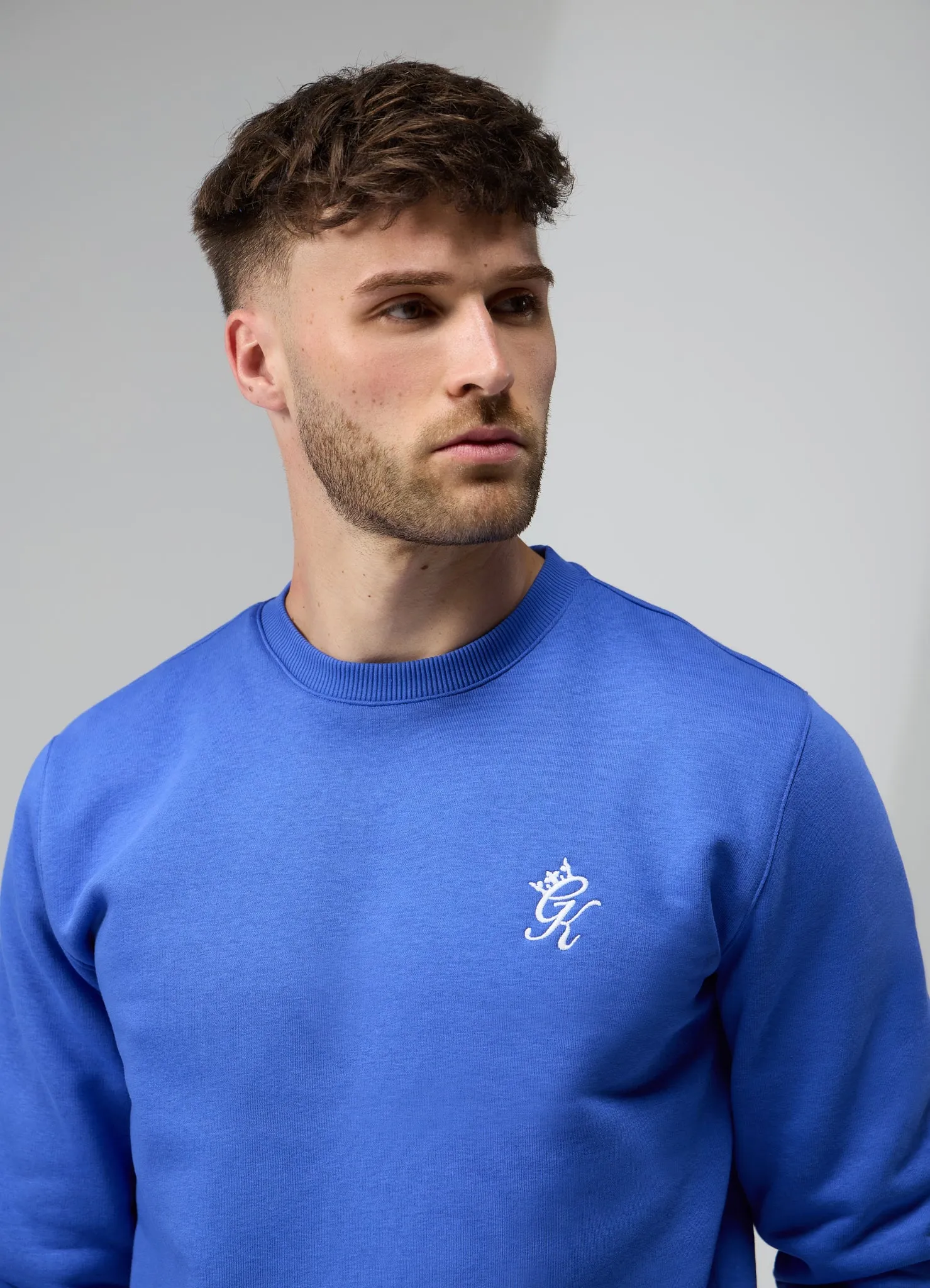 Gym King Fundamental Fleece Crew - Sonic Blue sold by The Gym King product image thumbnail 3