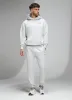 Gym King Established Relaxed Fit Hood - Snow Marl sold by The Gym King