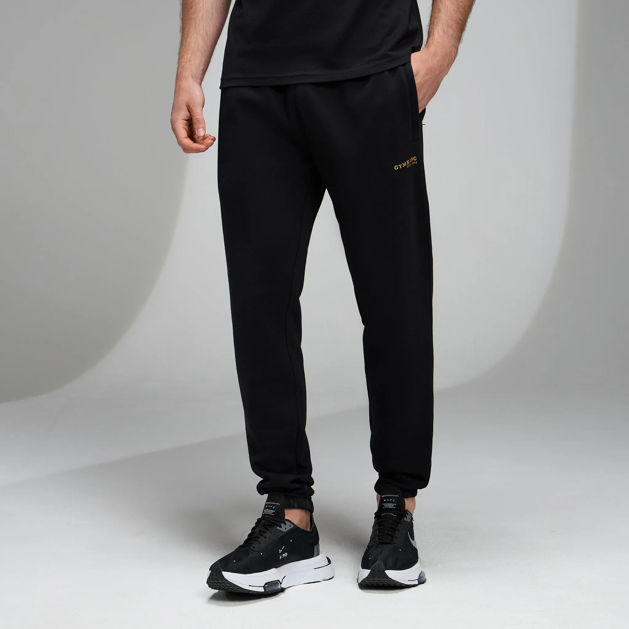Gym King Established Relaxed Fit Jogger - Black/Gold sold by The Gym King product image thumbnail 2