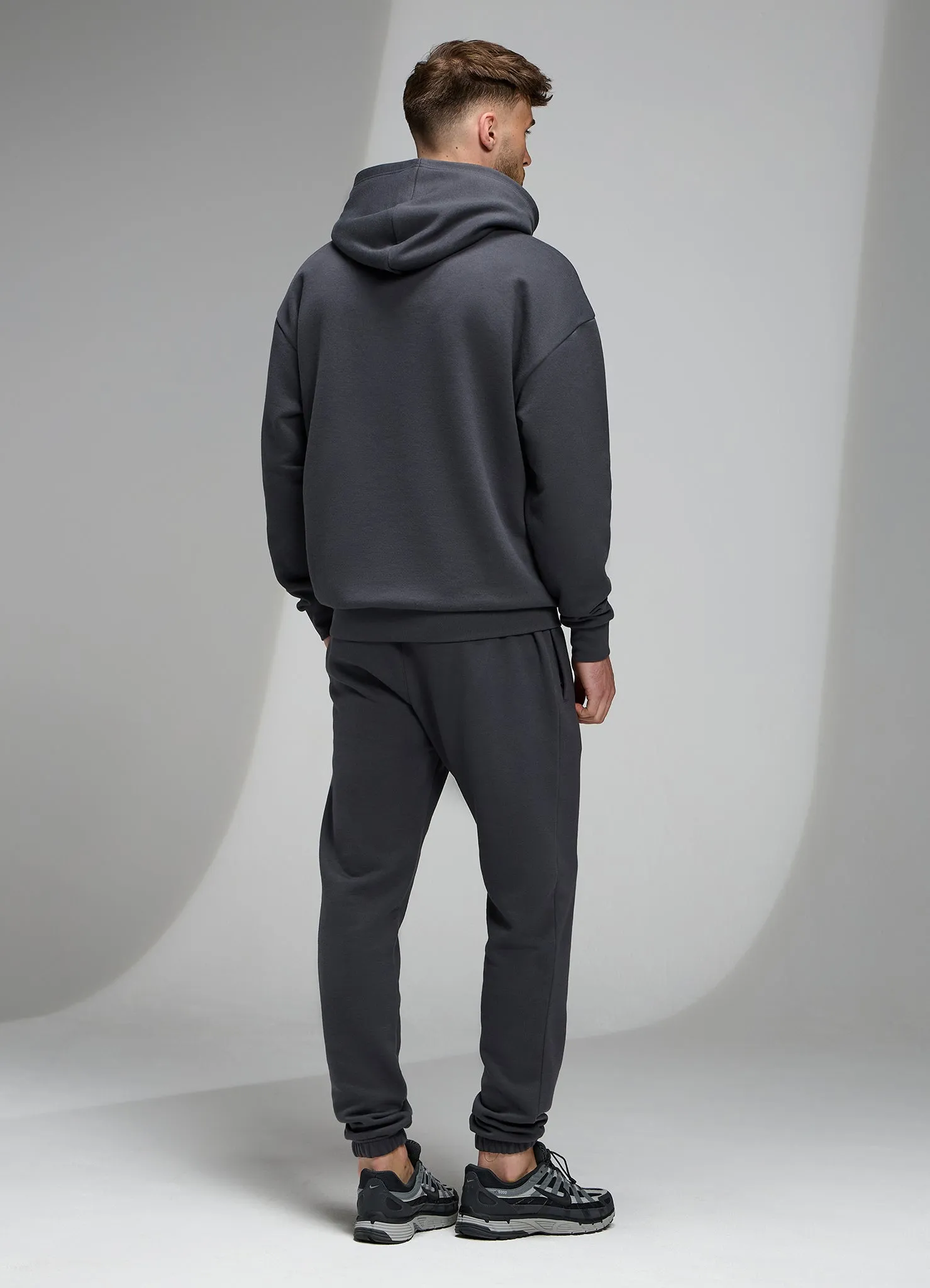Gym King Established Relaxed Fit Tracksuit - Pewter/White sold by The Gym King product image thumbnail 3