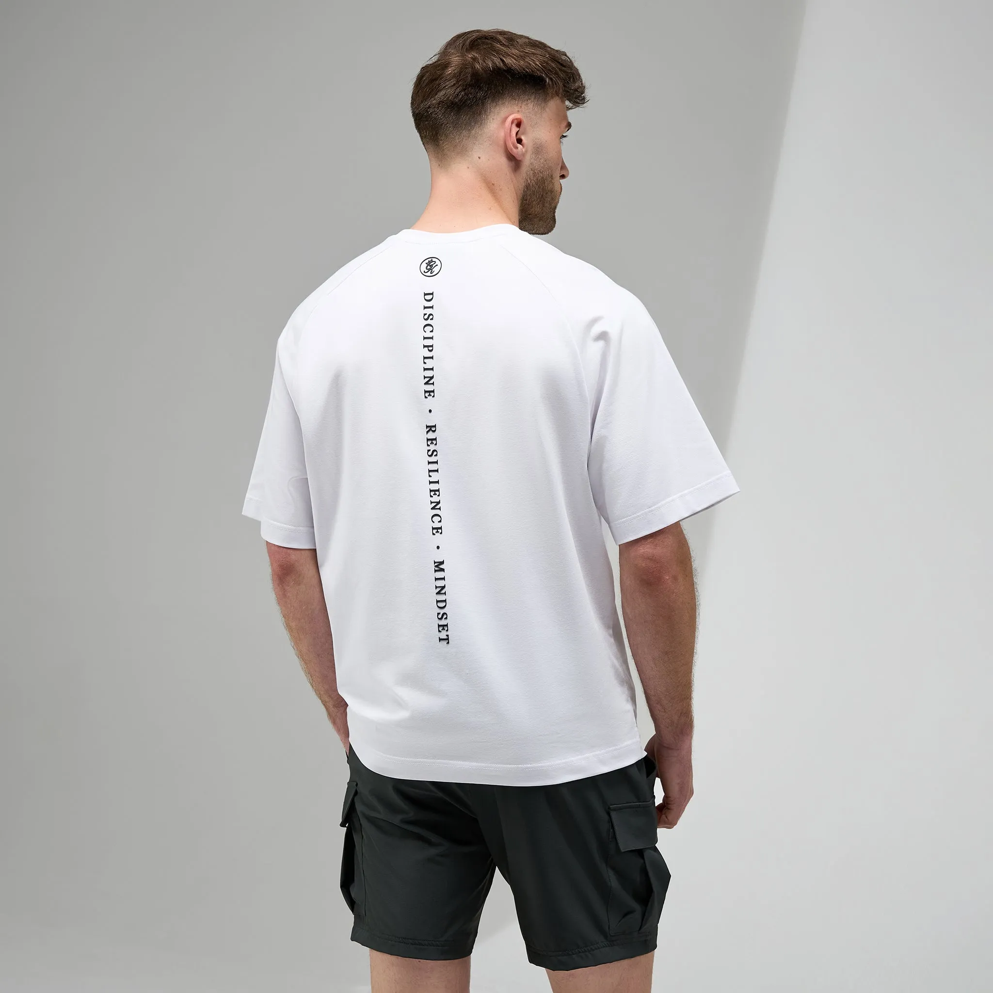 Gym King Focus Relaxed Fit Tee - White sold by The Gym King product image thumbnail 2