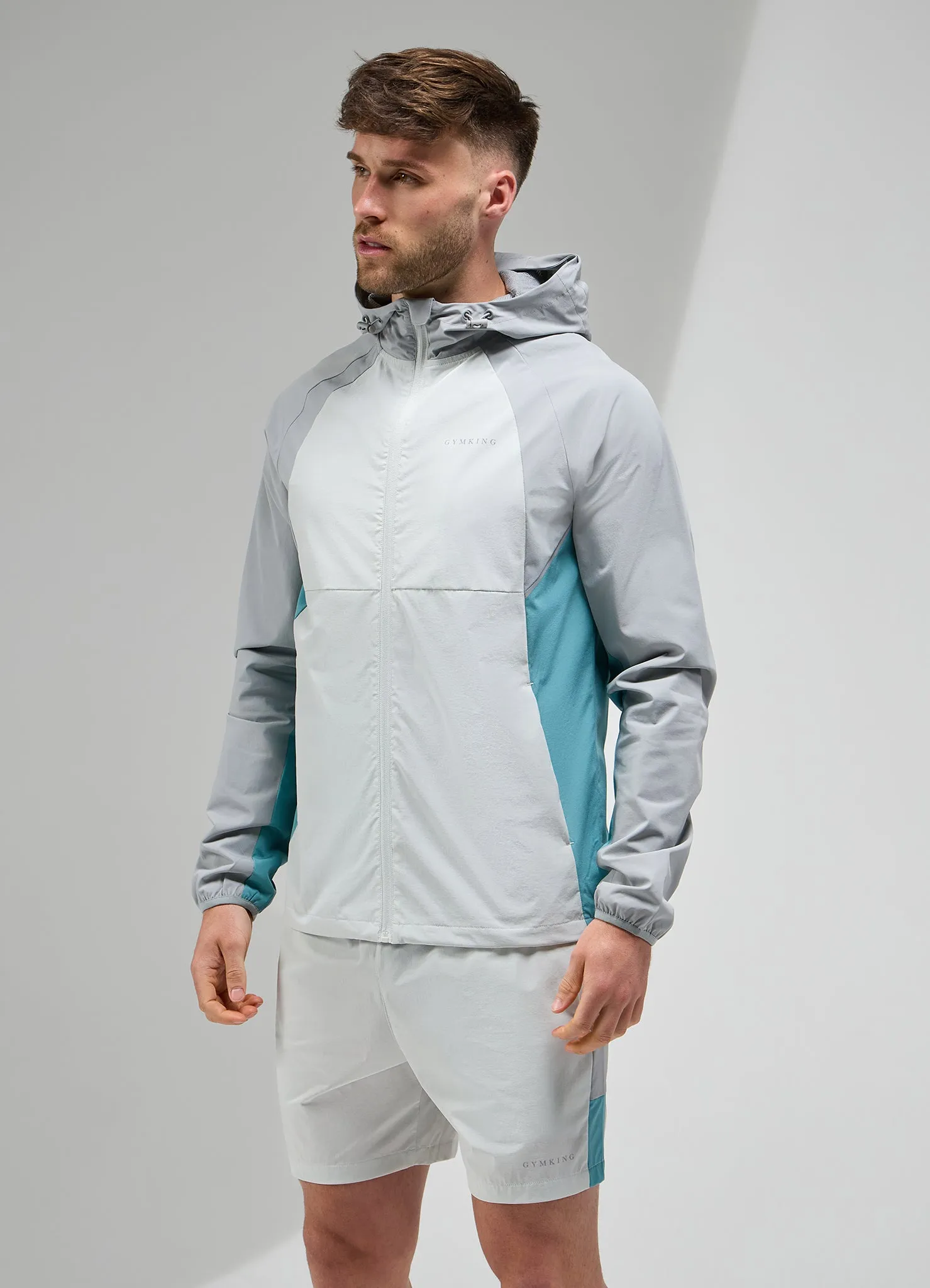 Gym King Focus Tracksuit Hood - Light Grey/Urban Grey sold by The Gym King product image thumbnail 4