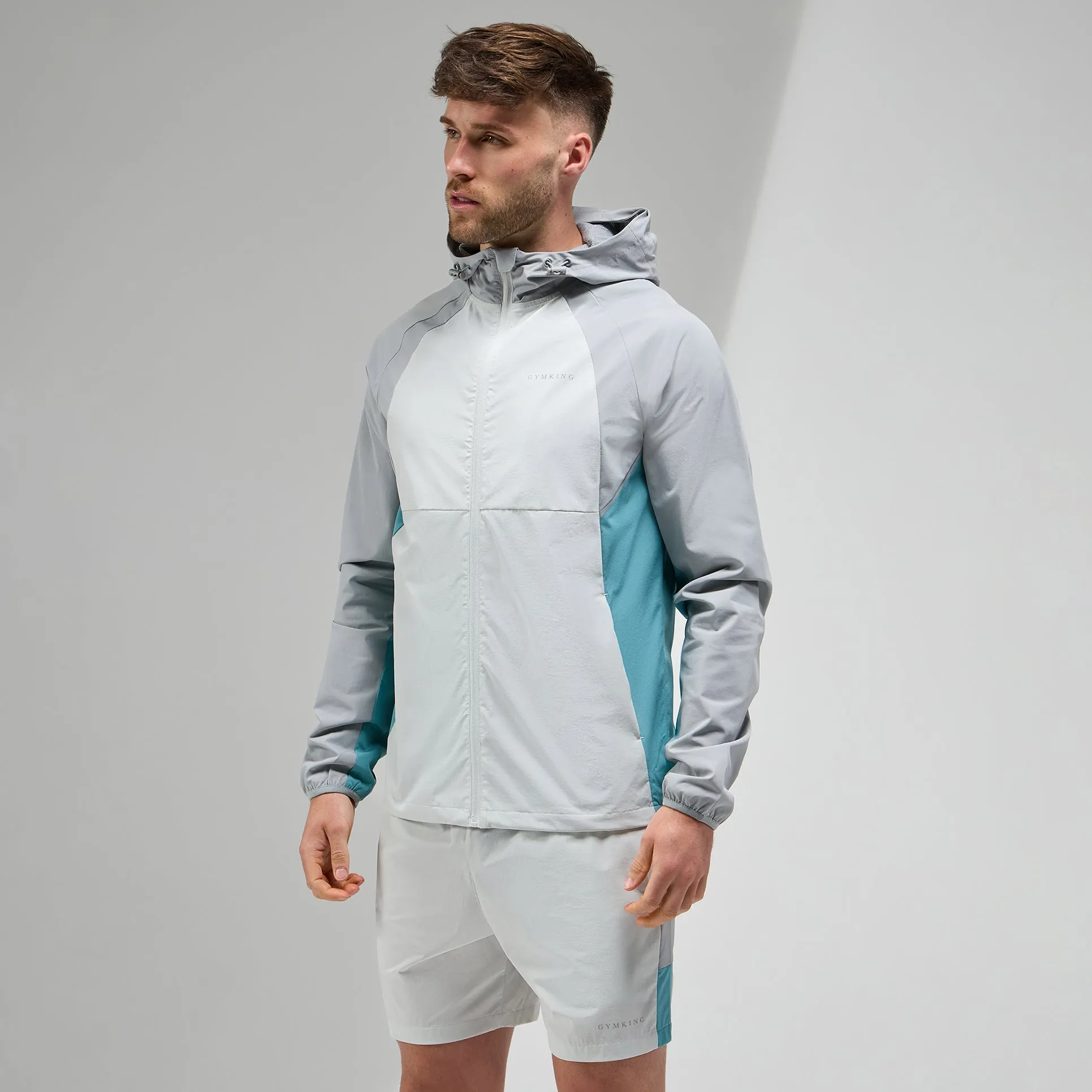 Gym King Focus Tracksuit Hood - Light Grey/Urban Grey sold by The Gym King product image thumbnail 2