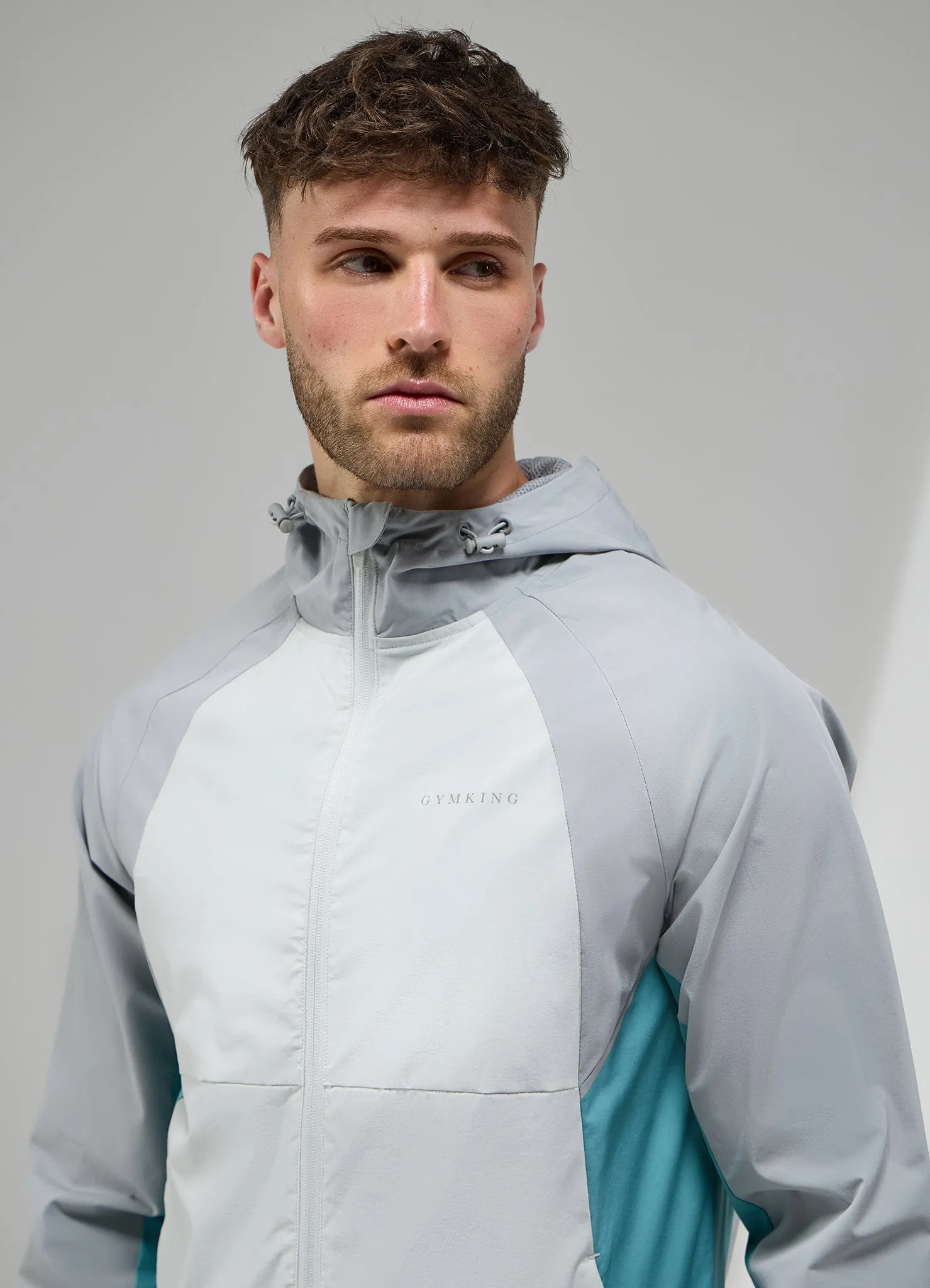 Gym King Focus Tracksuit Hood - Light Grey/Urban Grey sold by The Gym King product image thumbnail 5