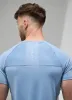 Gym King Focus Woven Tee - Dusk Blue/White sold by The Gym King