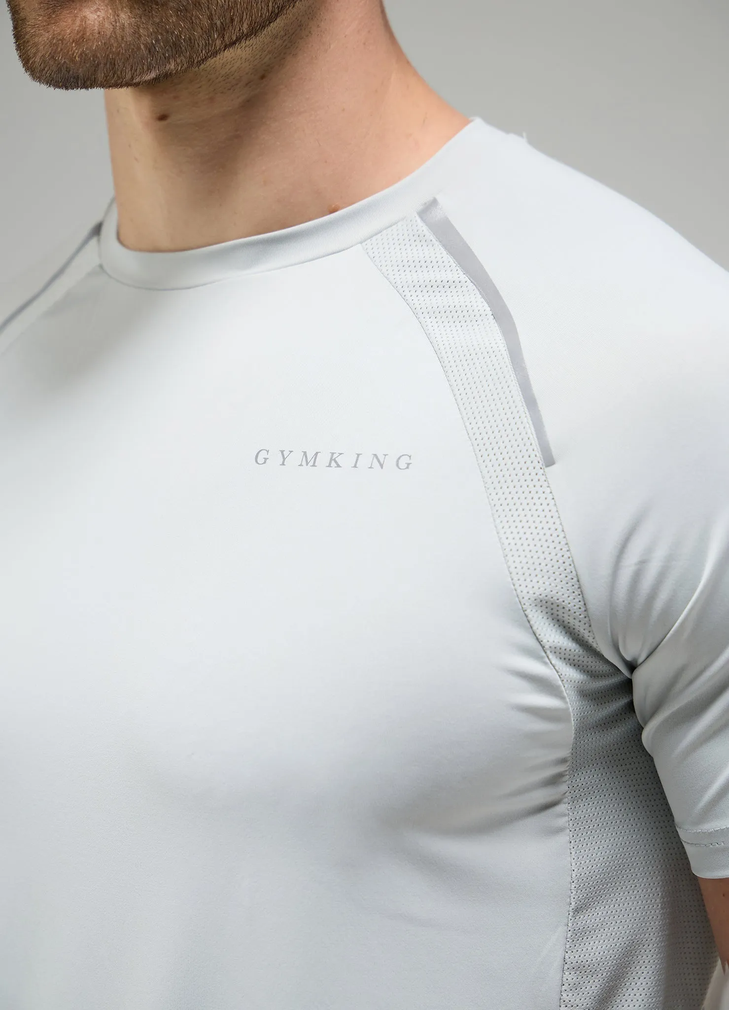 Gym King Focus Woven Tee - Light Grey/Urban Grey sold by The Gym King product image thumbnail 5