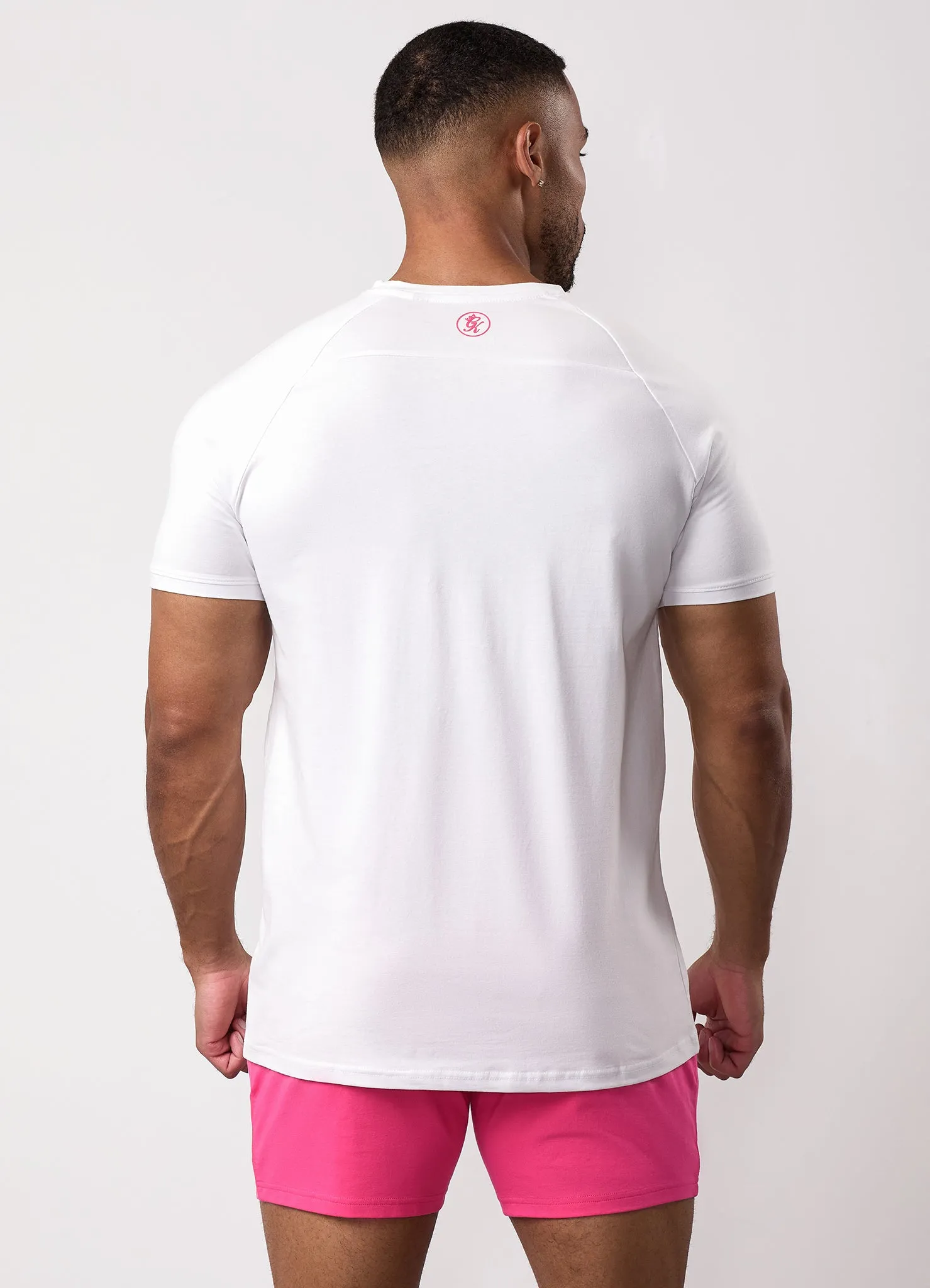 Gym King Pro Jersey Tee - White/Pink sold by The Gym King product image thumbnail 3