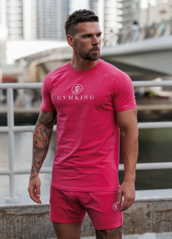 Gym King Pro Jersey Tee - Raspberry sold by The Gym King