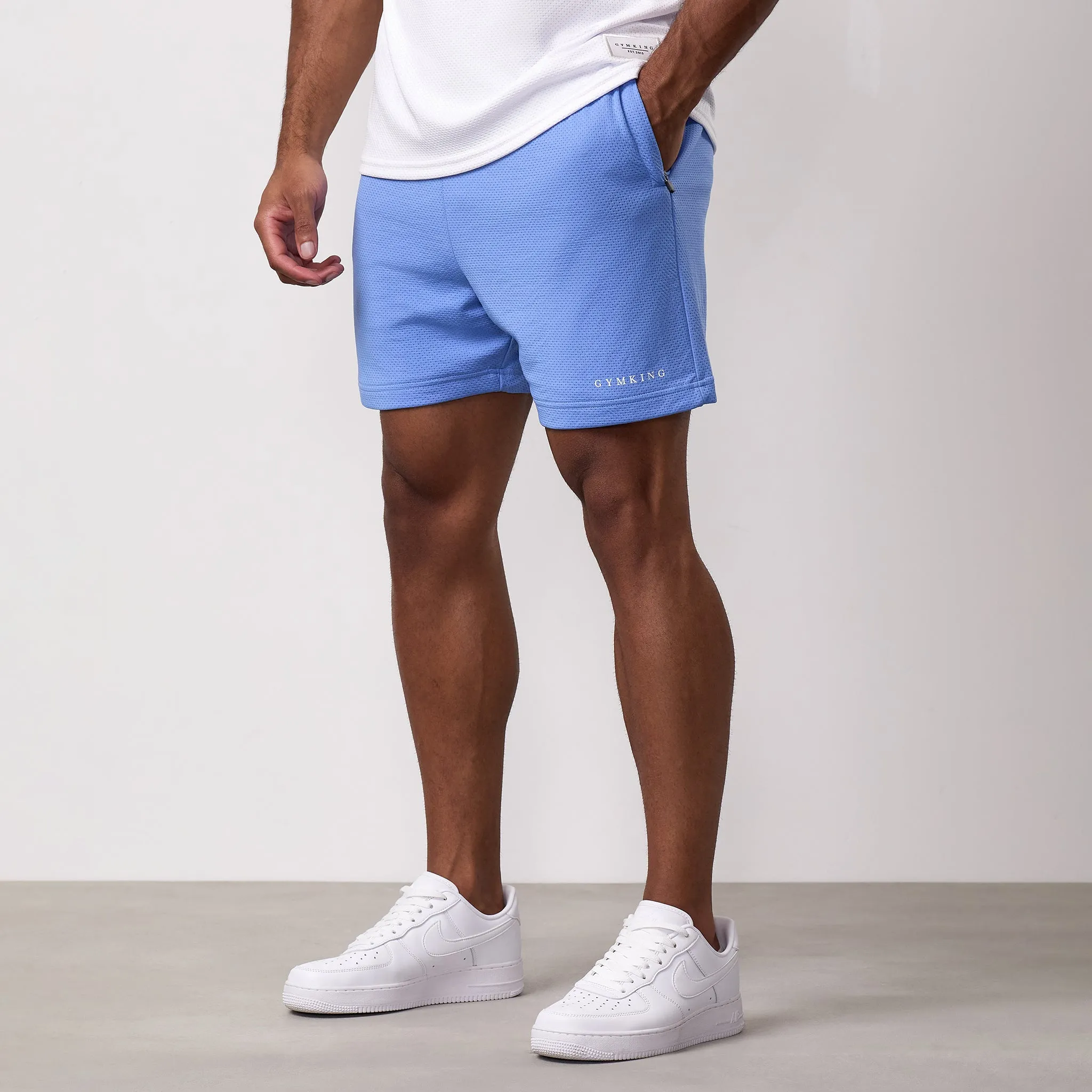 Gym King Brooklyn Mesh Short - Provence Blue sold by The Gym King product image thumbnail 2